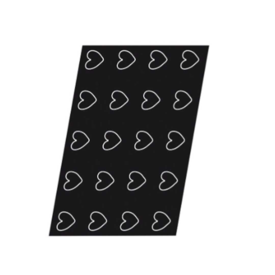336082 FLEXIPAN MOULD TRAY 60X40 20 ROUNDED HEARTS 7.5X6.5 CM