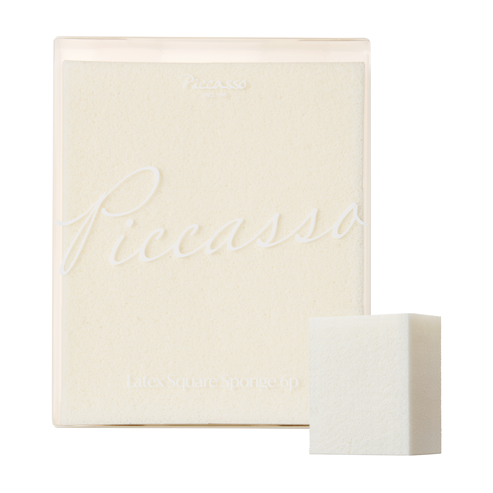 PICCASSO Latex Sponge (1 กล่อง = 6 ชิ้น) ฟองน้ำแต่งหน้า
