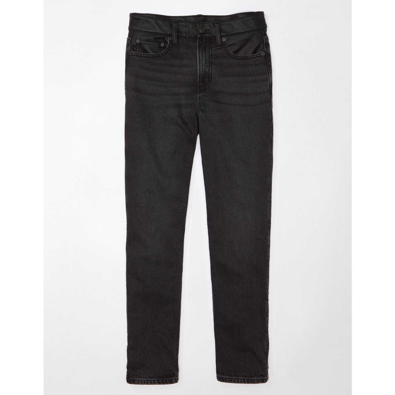 กางเกงยีนส์ ผู้หญิง SHR STRAIGHT ANKLE W PU WAIST ( 043-4862-079 )