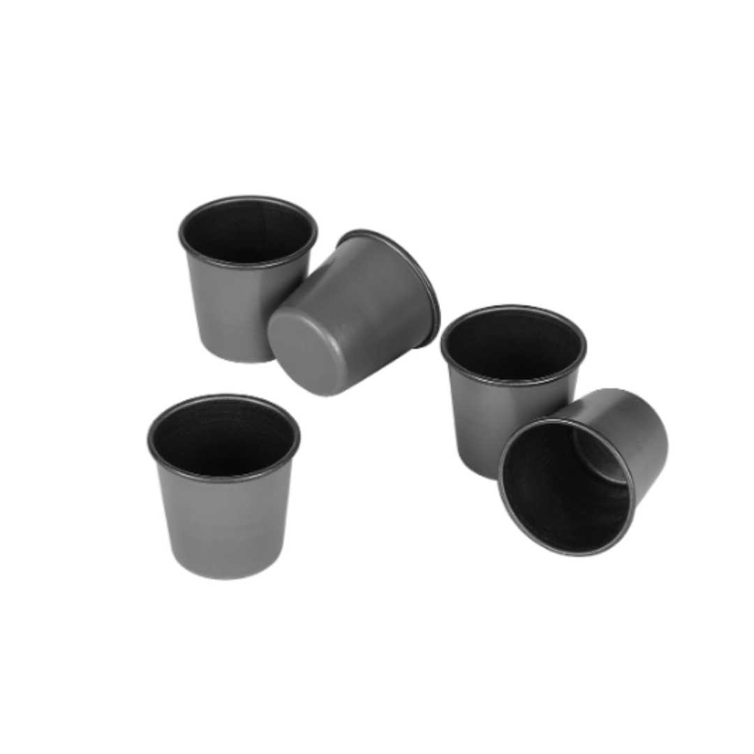 331591 6 EXOPAN ROUND DARIOLE MOULDS 4.5 CM