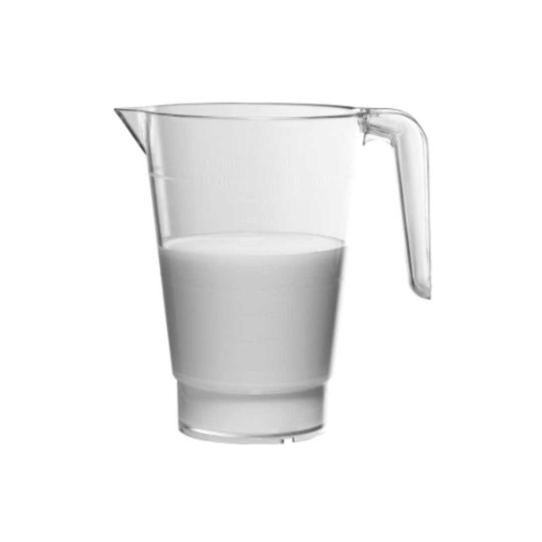 251012 MATFER STACKABLE CRYSTAL COPOLYESTER MEASURING JUG DL, CL, AND ML 1 L