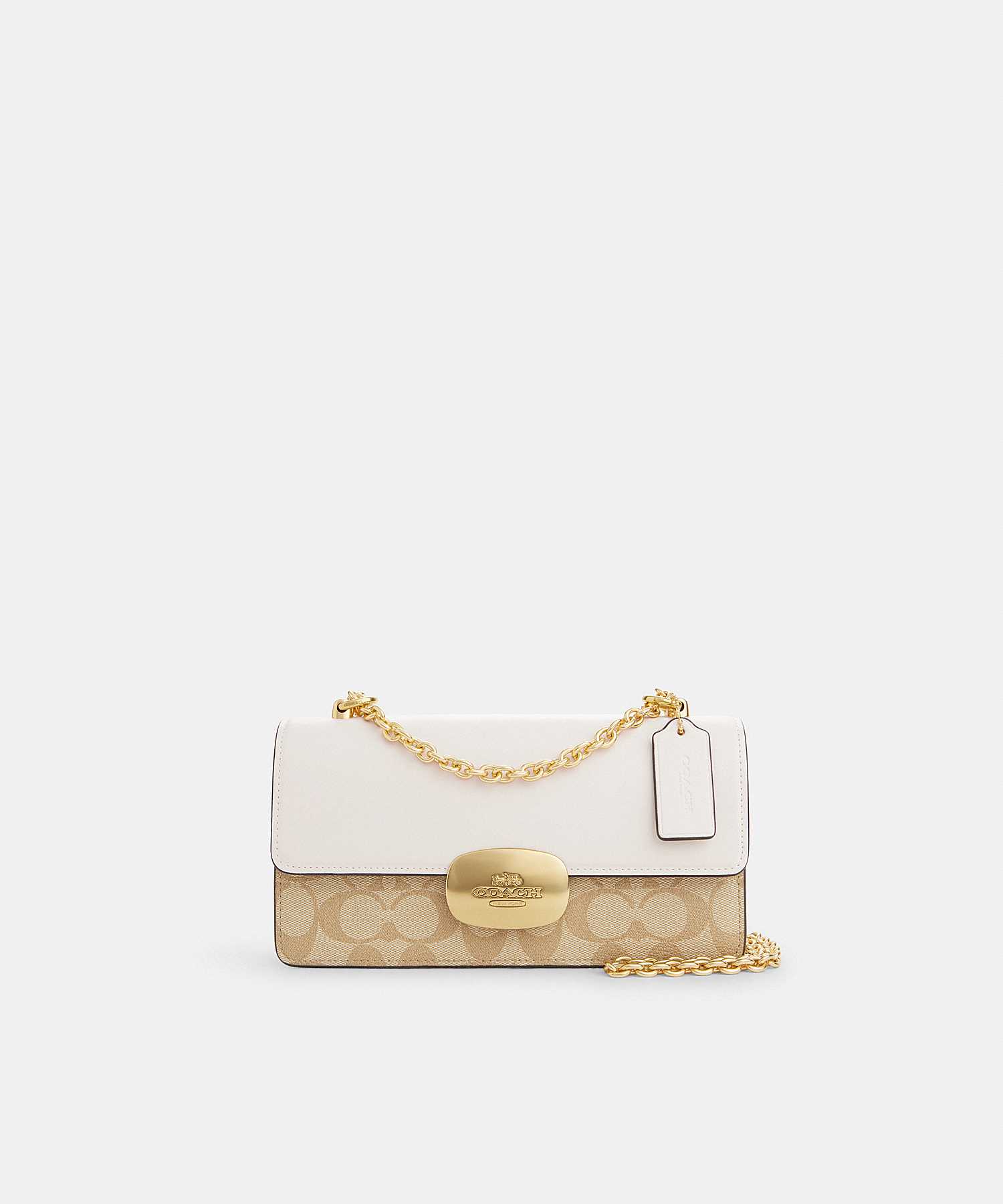 COACH ELIZA FLAP CROSSBODY IN SIGNATURE CANVAS CP009 IMDQC