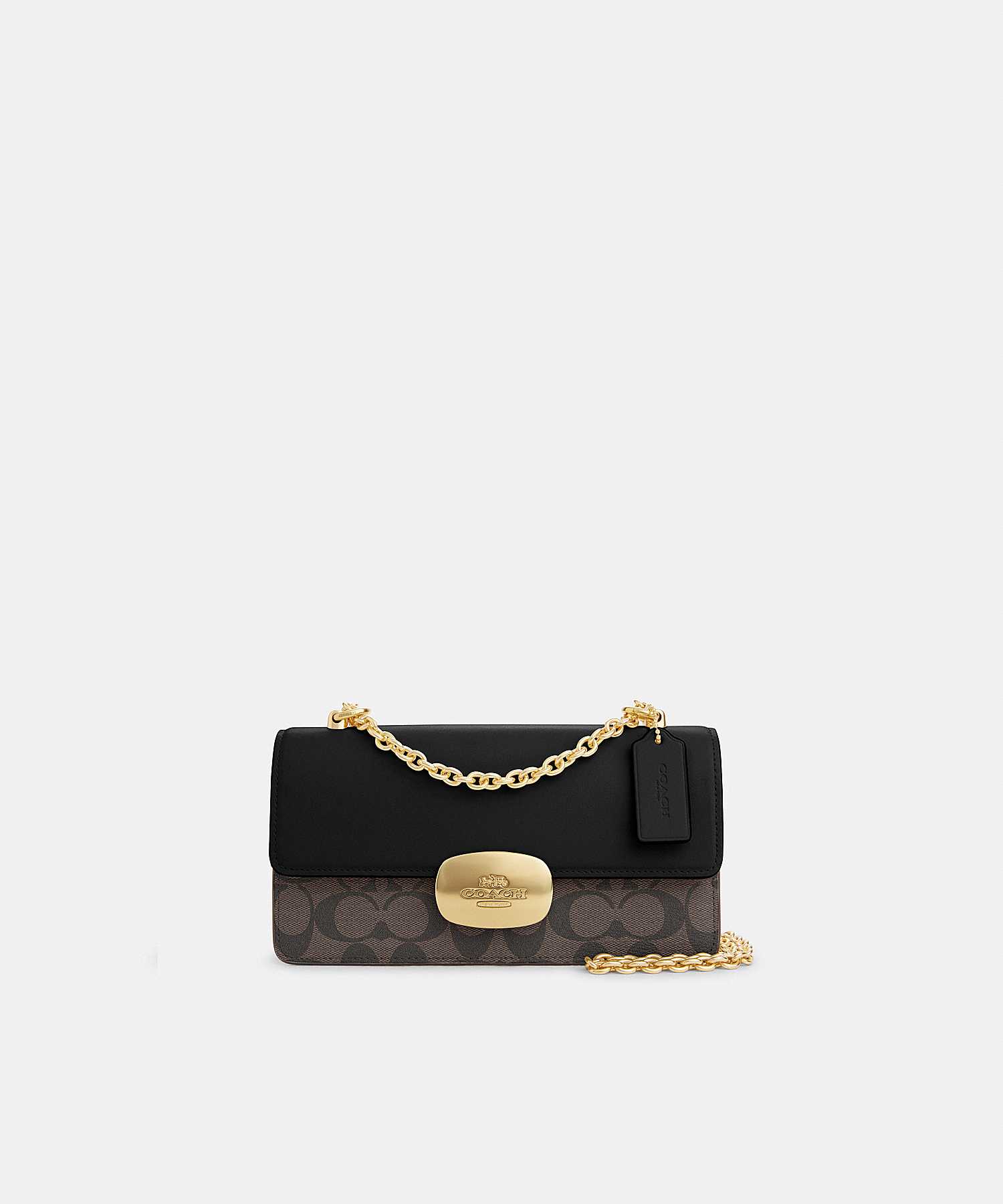COACH ELIZA FLAP CROSSBODY IN SIGNATURE CANVAS CP009 IMAA8