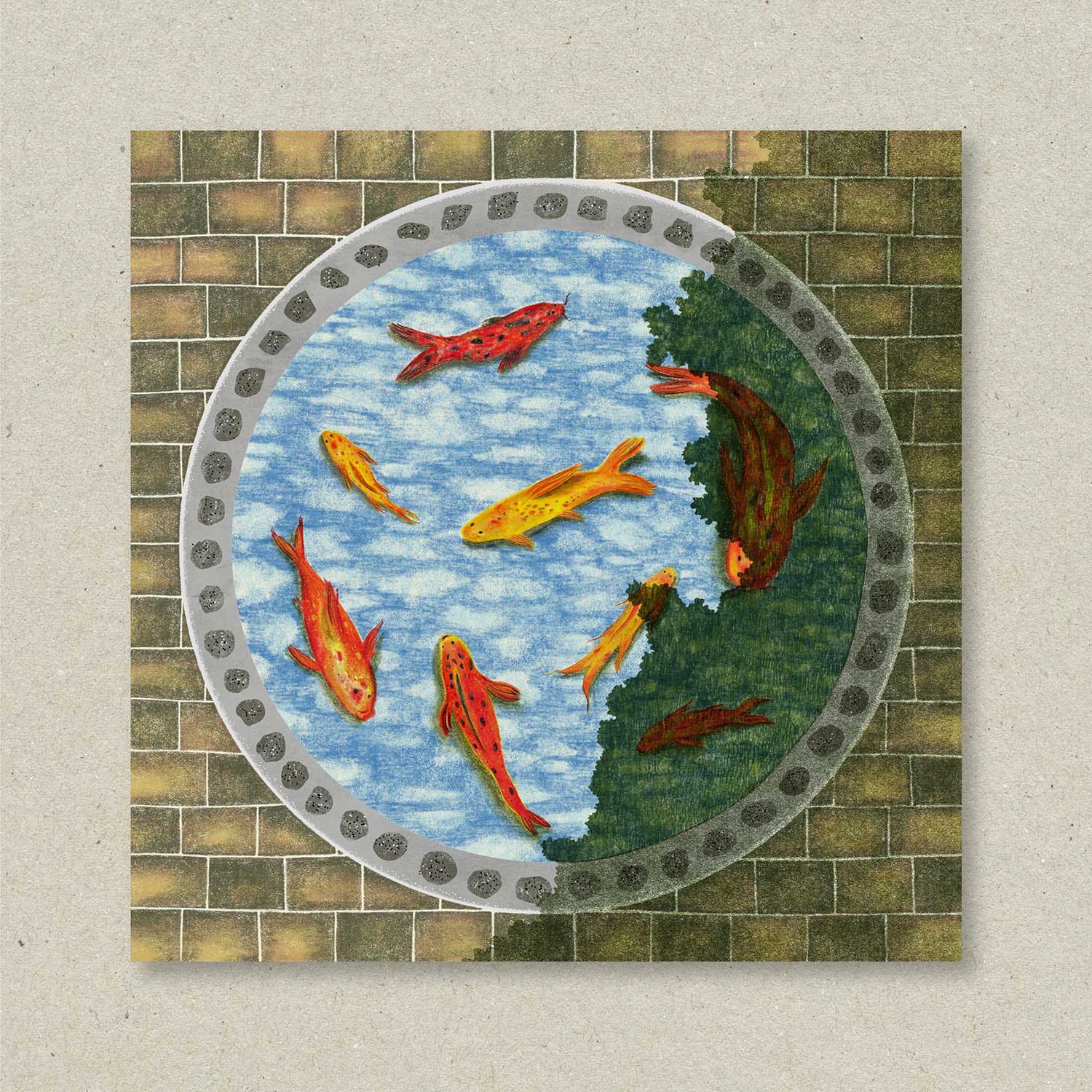 Papa's fish (postcard)