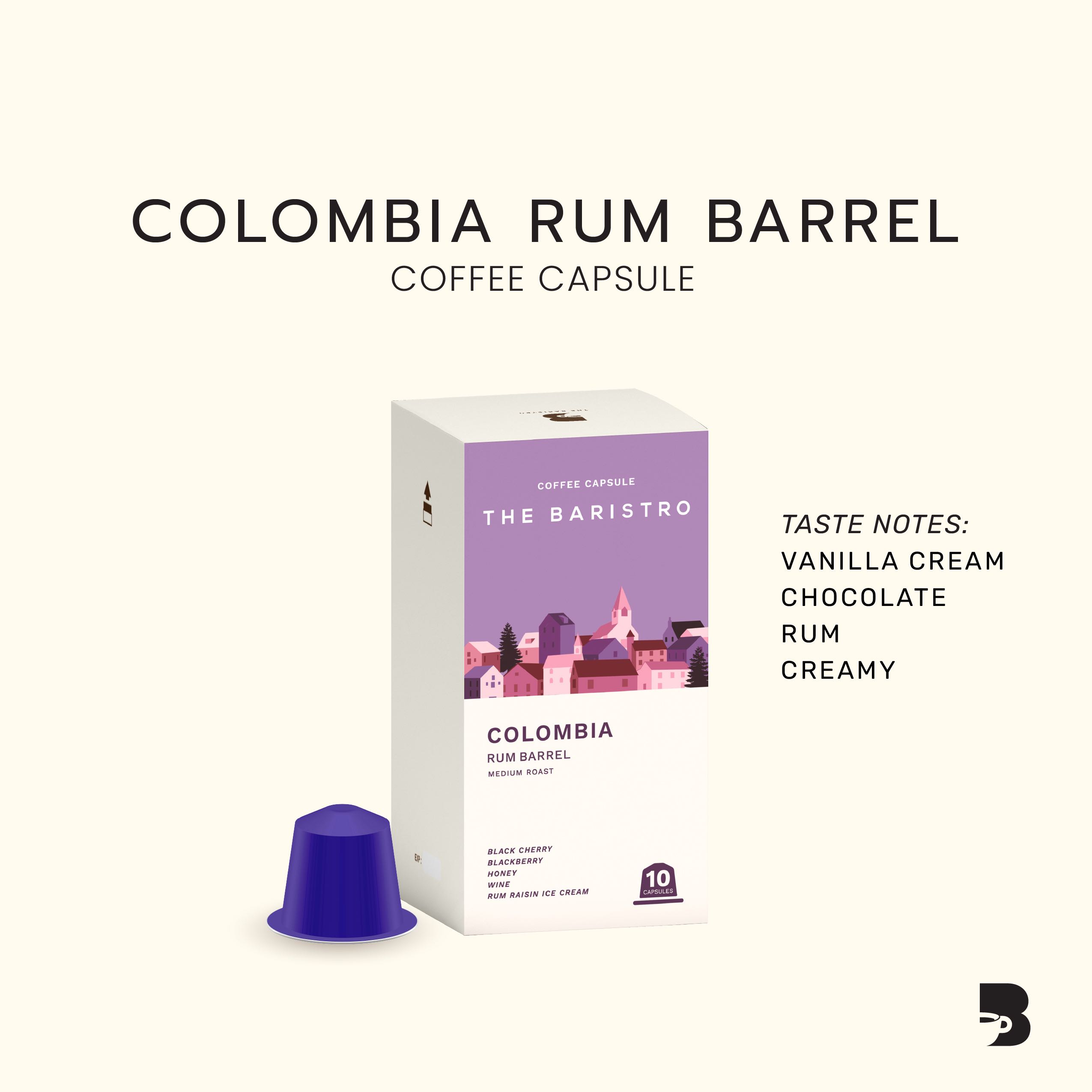 Colombia Rum Barrel Coffee Capsule