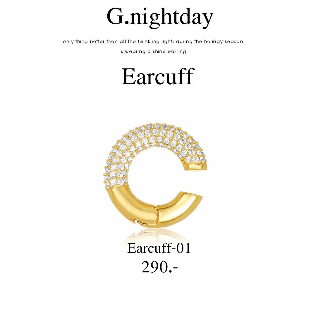 Earcuff 1 ต่างหูแบบหนีบ เอียร์คัฟ สำหรับคนไม่เจาะหู
