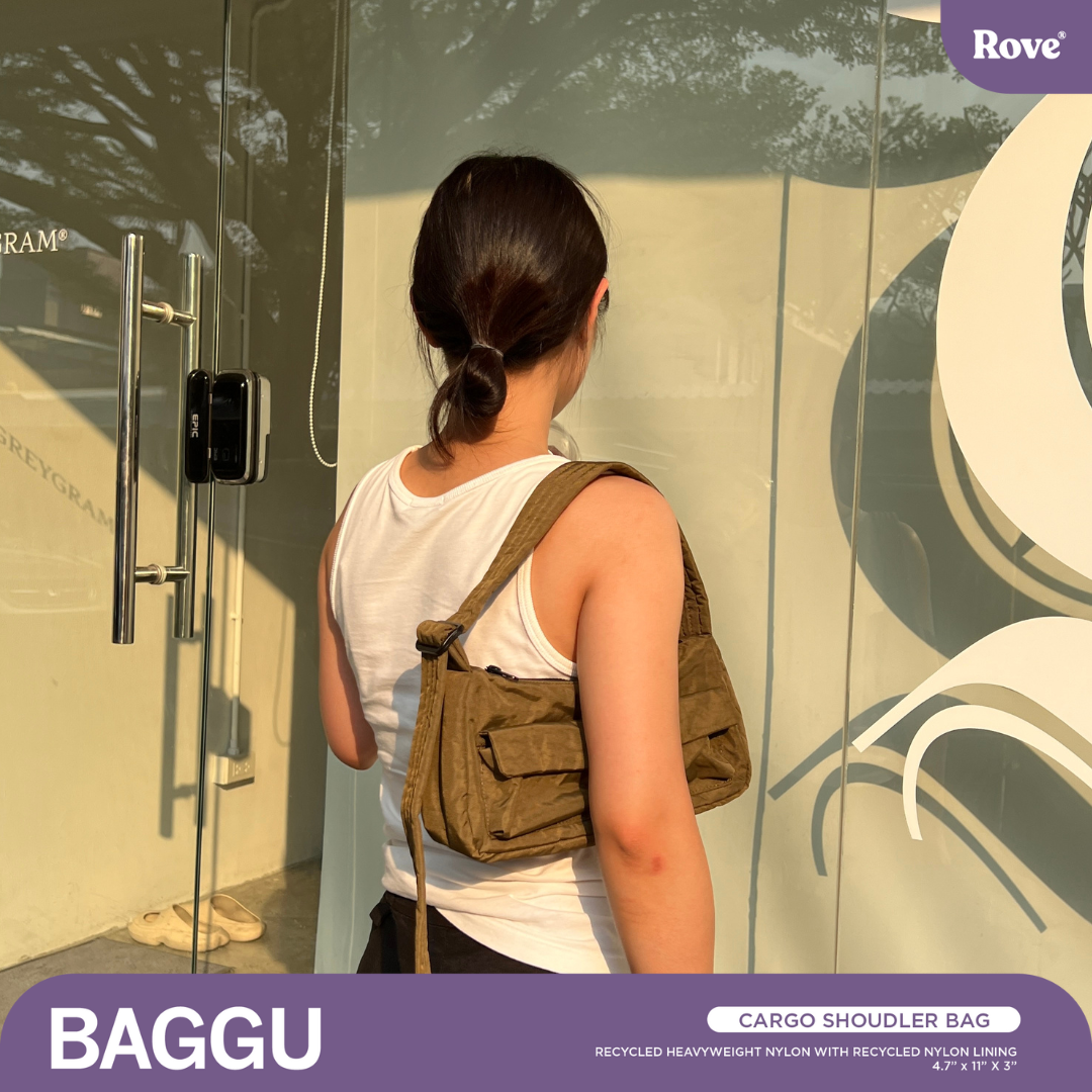 BAGGU Cargo Shoulder Bag - Seaweed