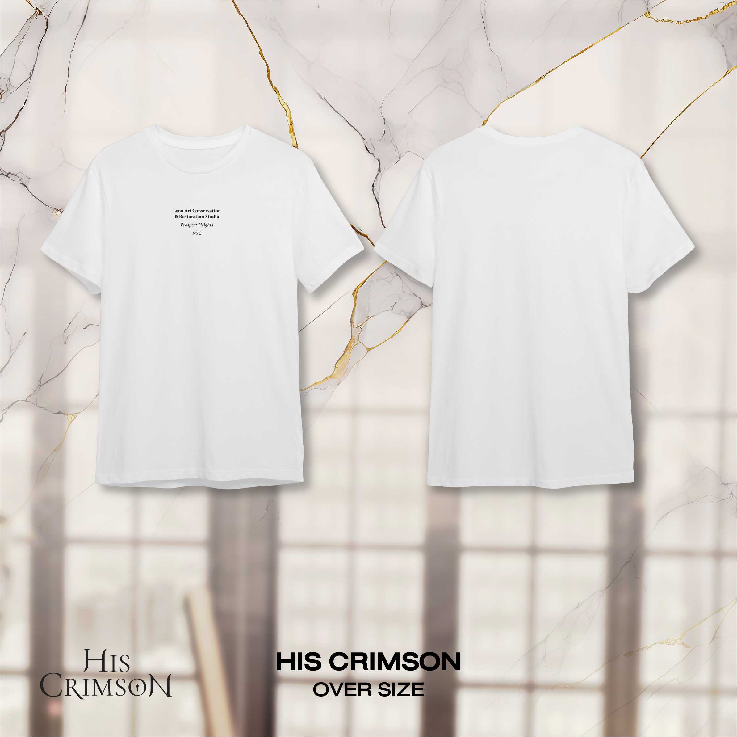 HIS CRIMSON White Tee (Lyons)