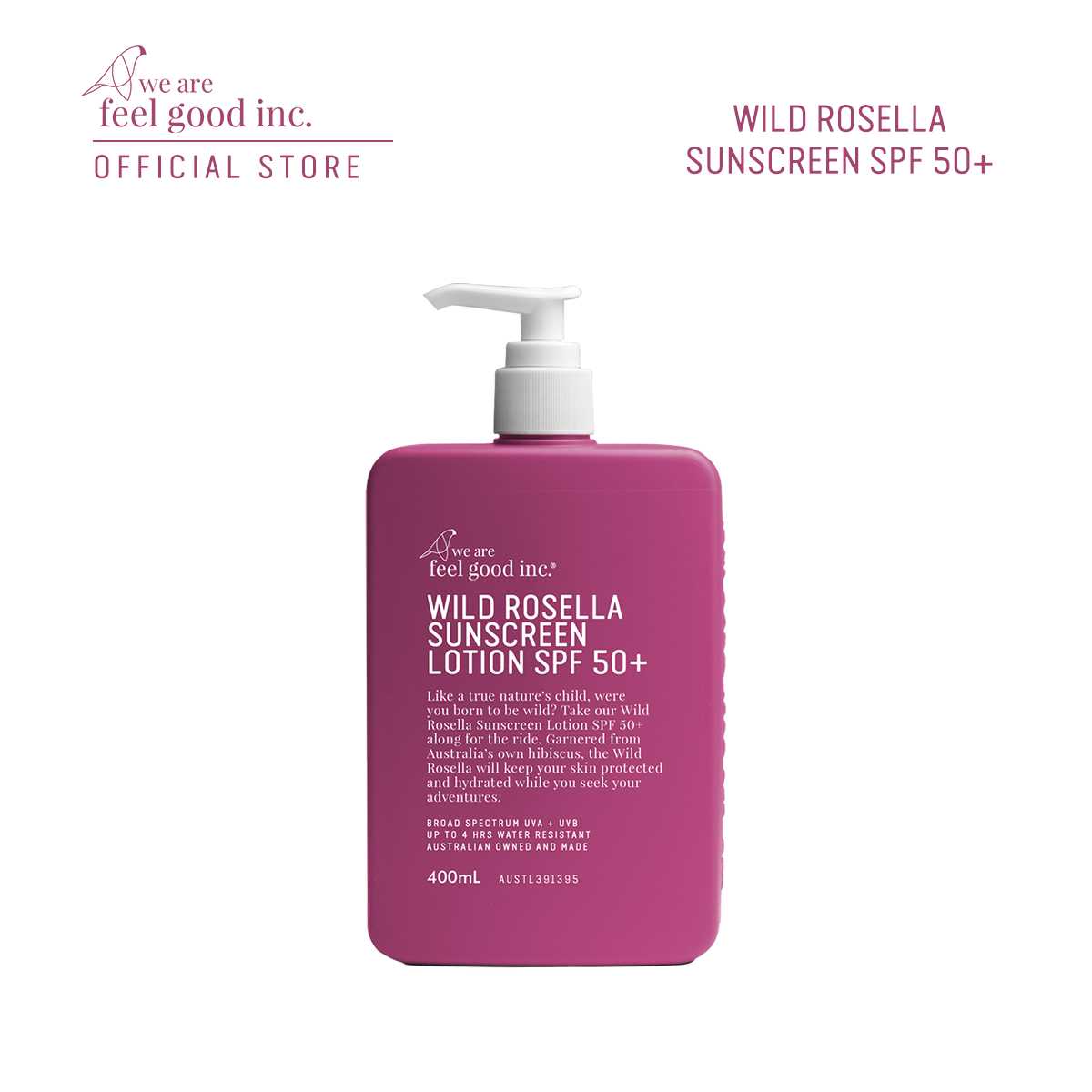 Wild Rosella Sunscreen SPF 50+ ( 400ml.)