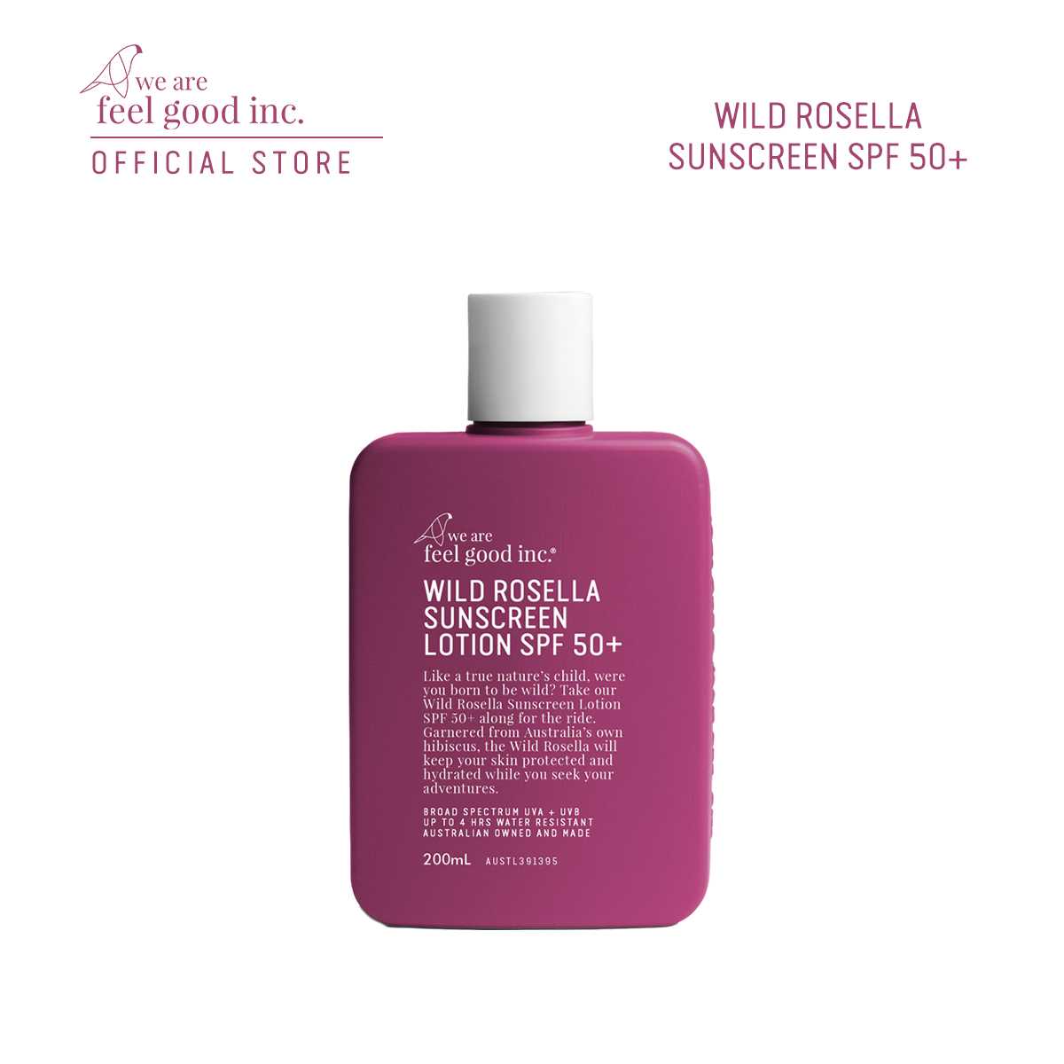Wild Rosella Sunscreen SPF 50+ (200ml.)
