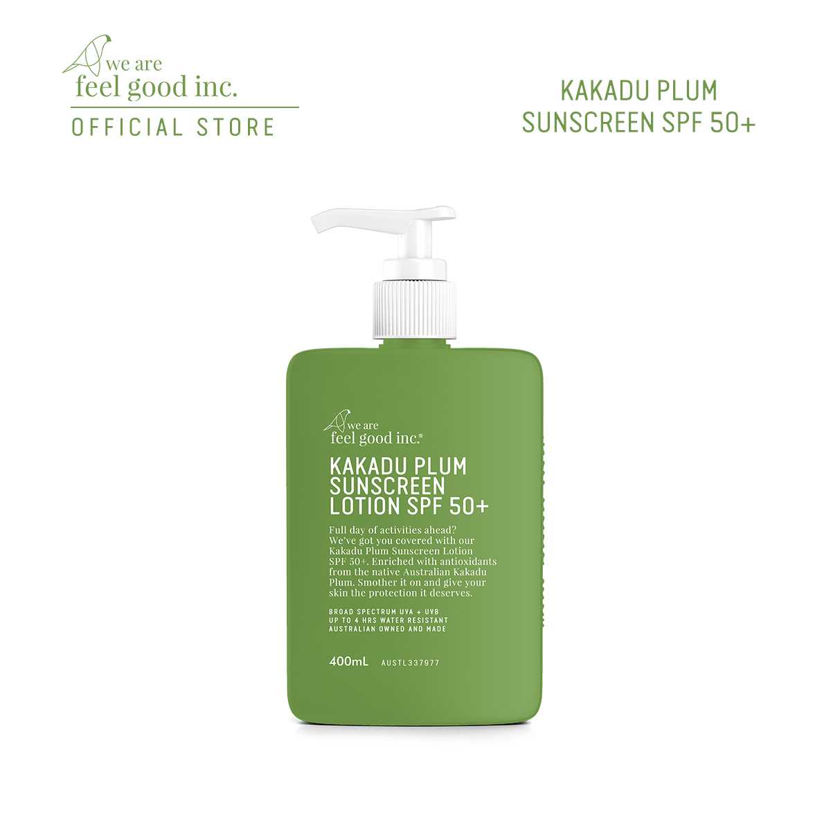 Kakadu Plum Sunscreen Lotion SPF50+ (400 ml.)