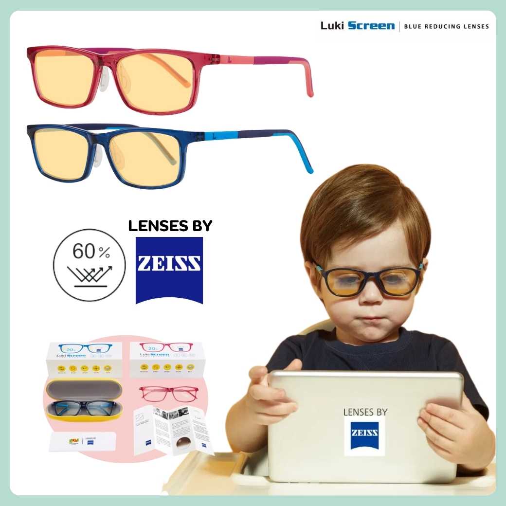 Luki ลูกิ  Blue Light Protection for kids แว่นกรองแสงสีฟ้าจากอเมริกา เคลือบตัดแสงเพิ่มเติม 60%