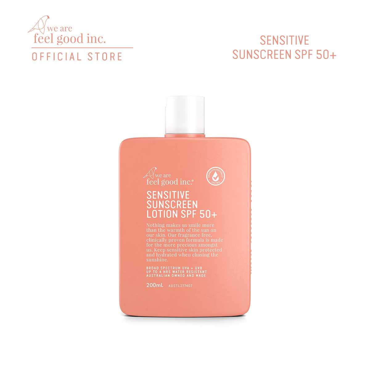 Sensitive Sunscreen Lotion SPF50+ (200 ml.)