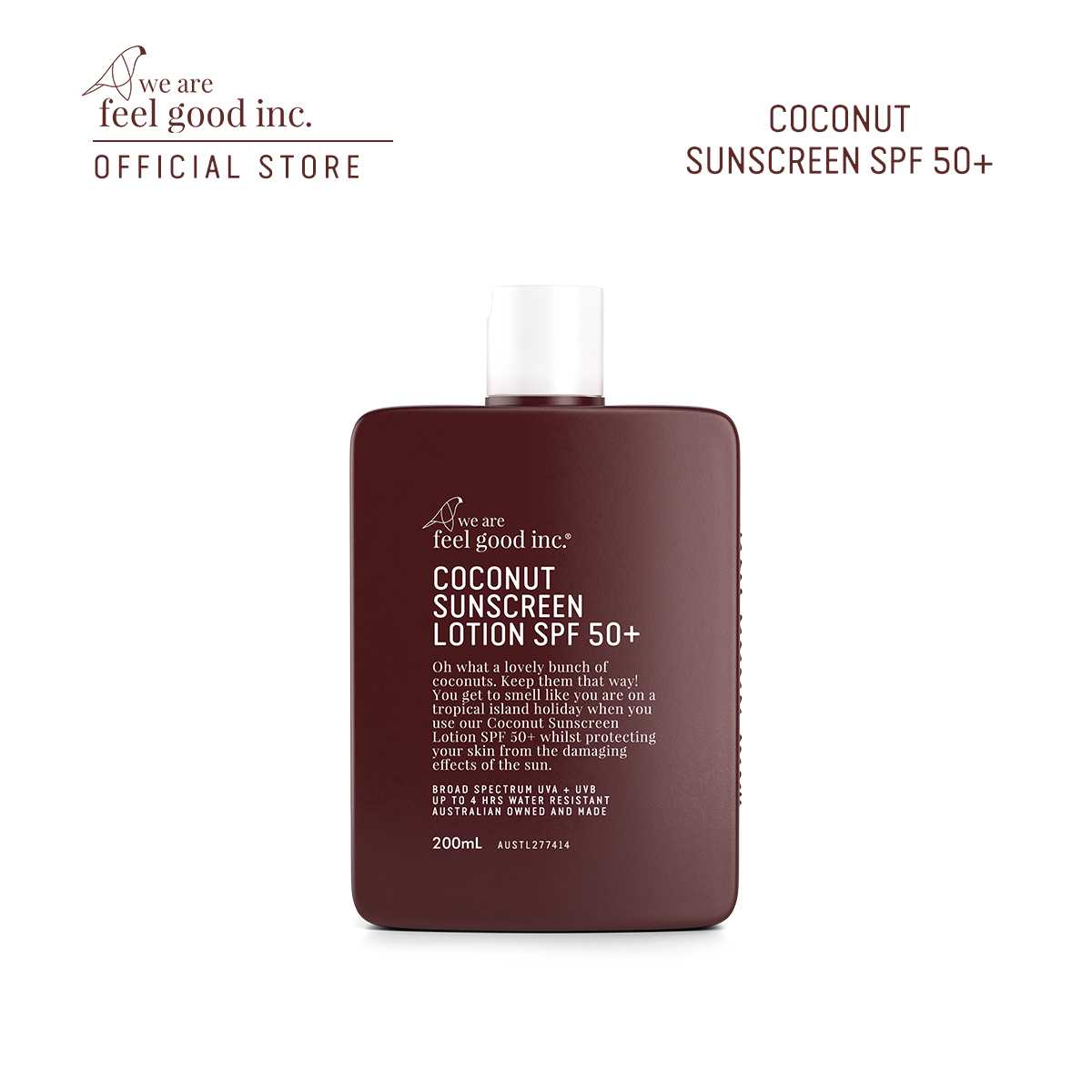 Coconut Sunscreen Lotion SPF50+ (200 ml.)