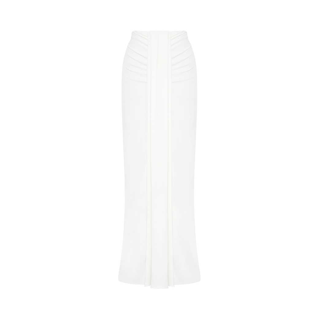 ZOE MAXI SKIRT - WHITE