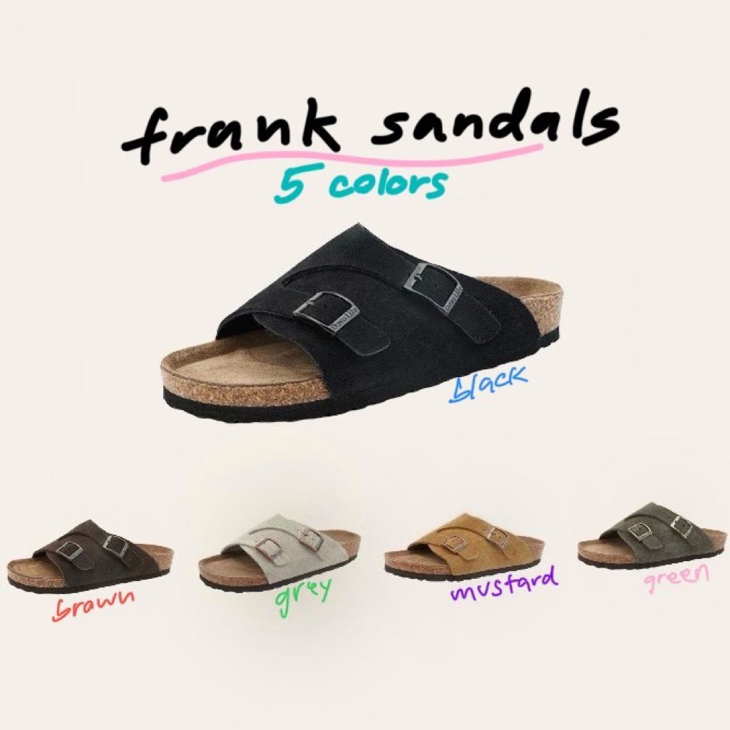 (PRE ORDER) FRANK SANDALS (5colors) suede leather