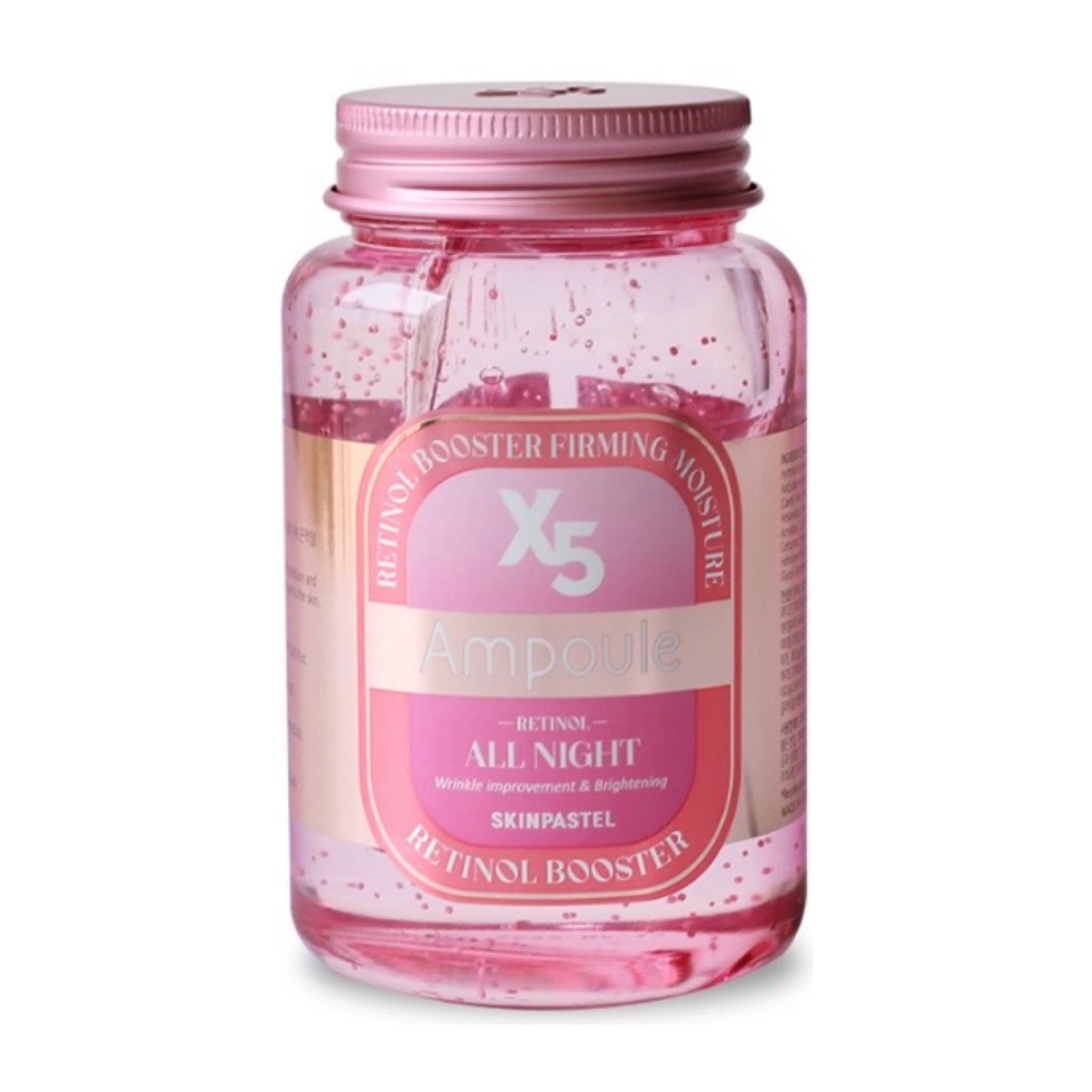 Skinpastel X5 retinol booster ampoule all night 250ml. สกินพาสเทล ฟื้นฟูผิวเร่งด่วน