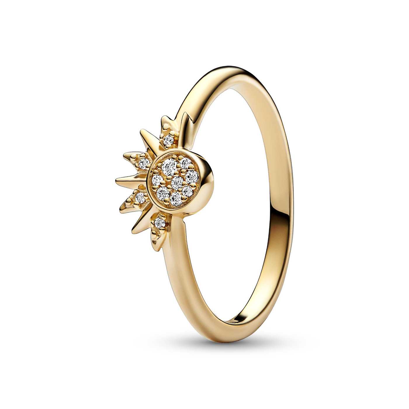 Celestial Sparkling Sun Ring