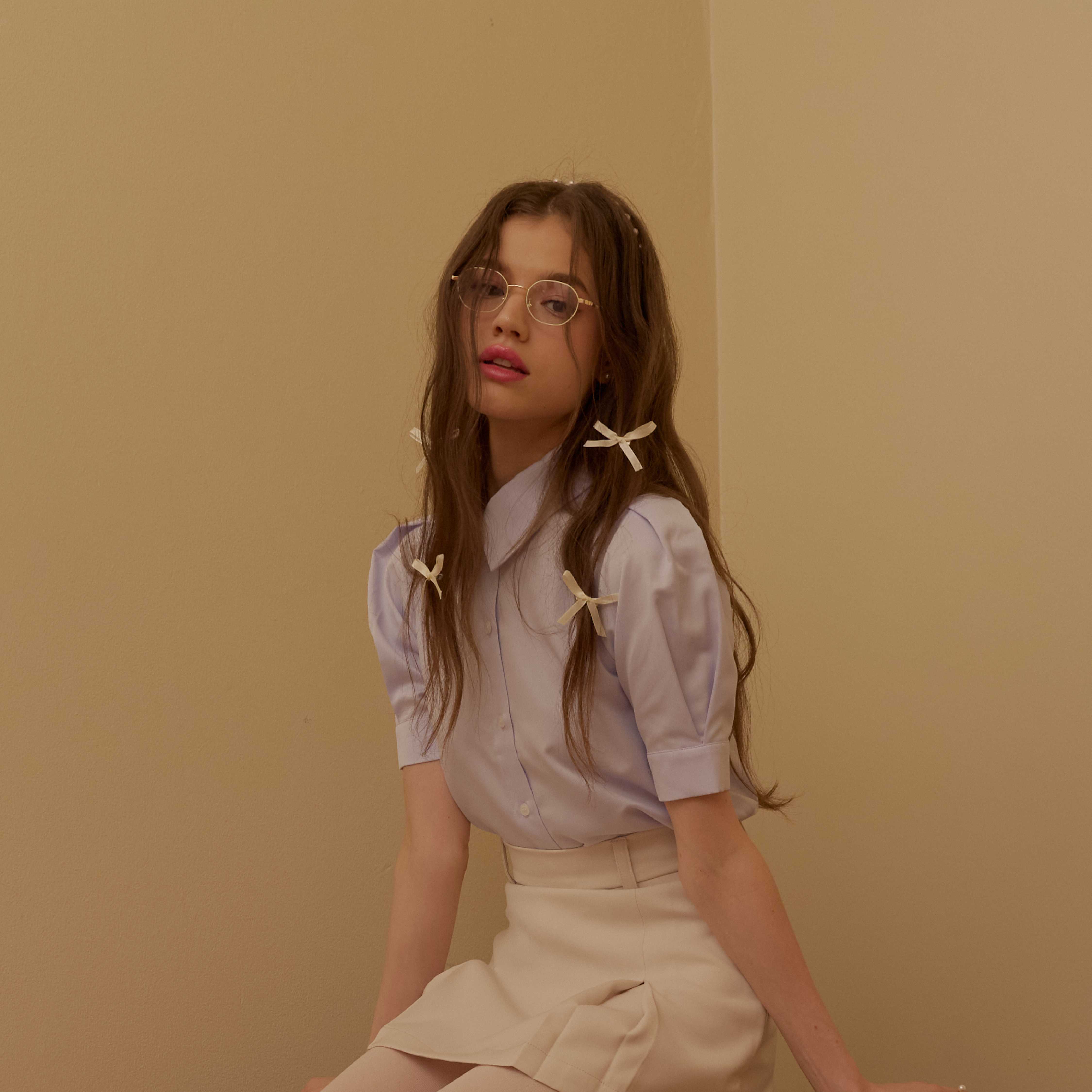 Blair Doll Sleeve Shirt (LightBlue)