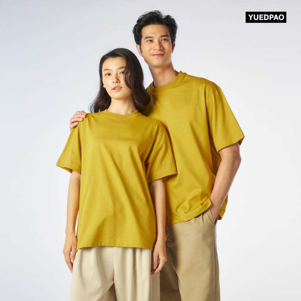 Yuedpao Oversized Timeless ผ้าหนายับยากรีดง่าย เสื้อยืดเปล่า โอเวอร์ไซส์ สี Mustard