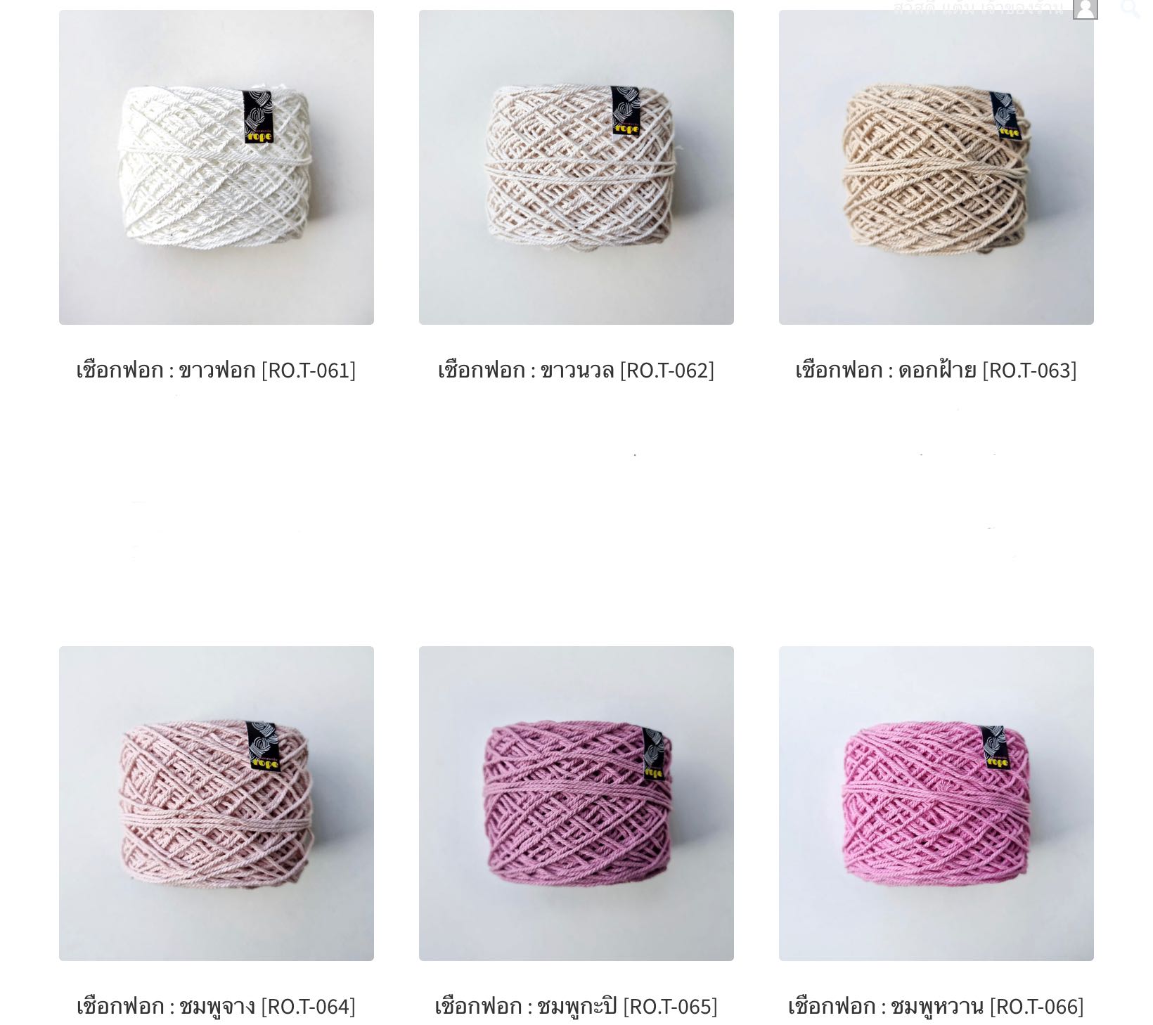 เชือกฟอกถักกระเป๋า SET 01