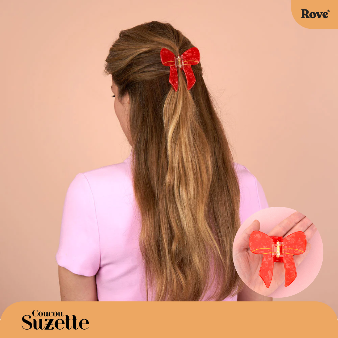 Coucou Suzette Hair Claw - Red Ribbon