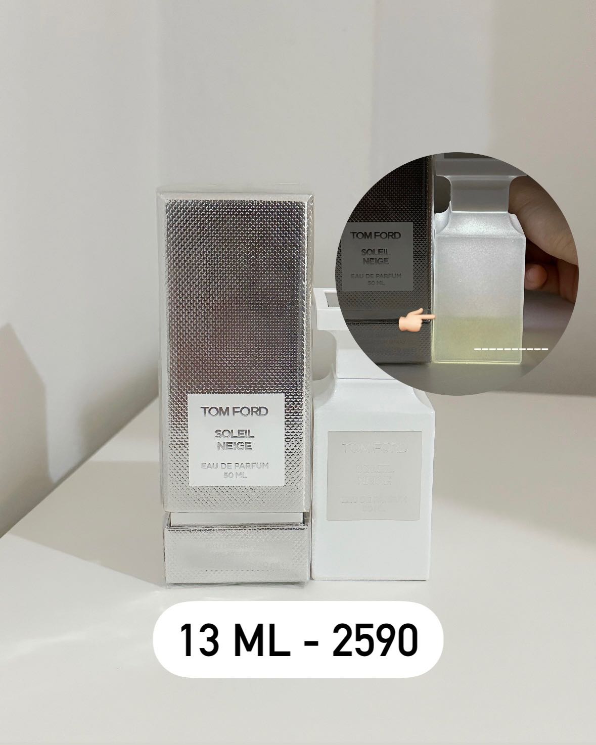 น้ำหอมติดขวด Soleil Neige เหลือ 13 ml