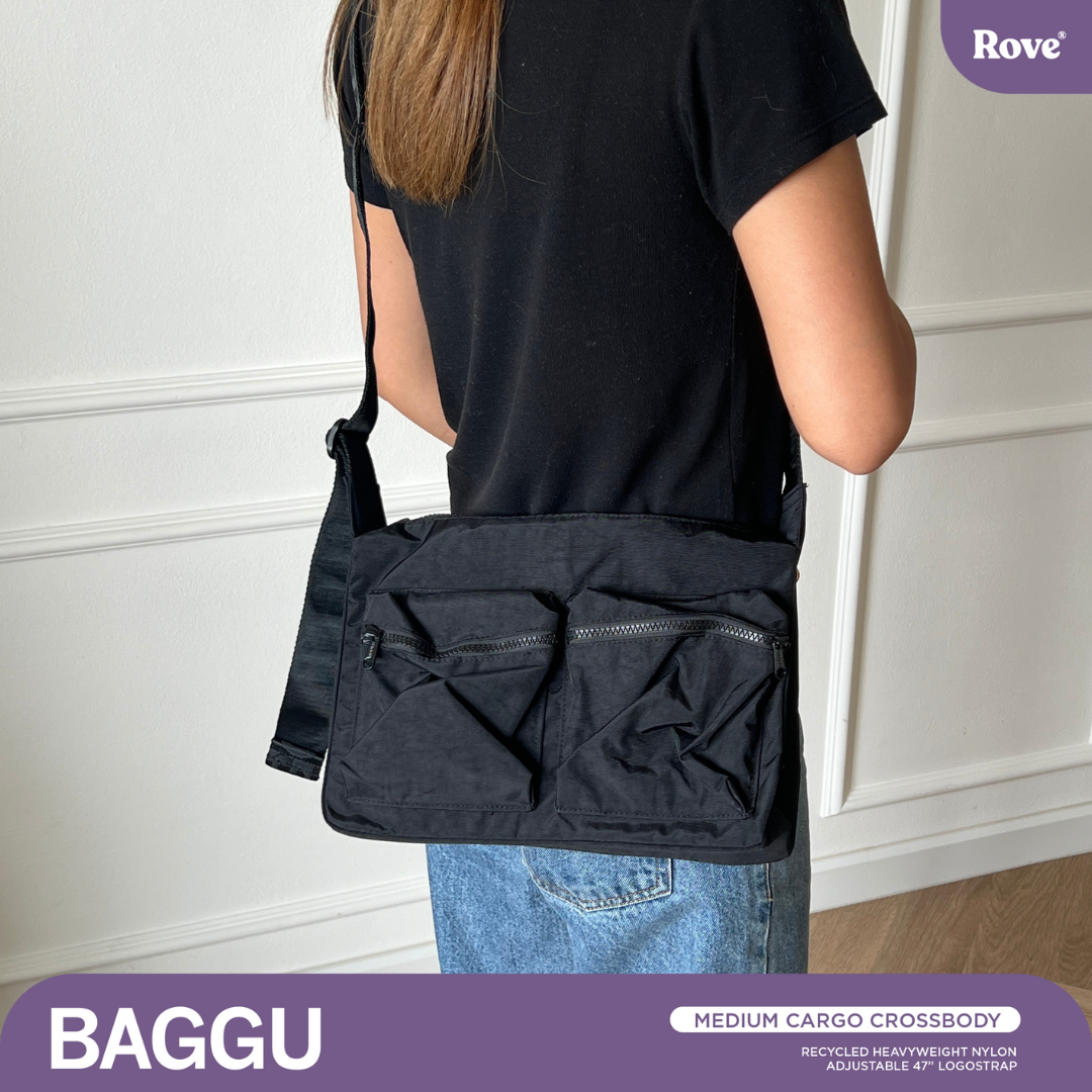 BAGGU Medium Cargo Crossbody - Black