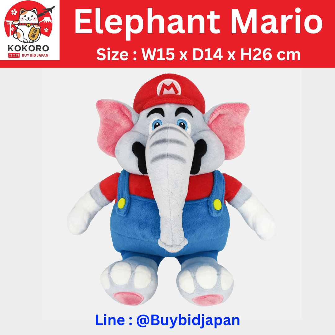 [พรีออเดอร์] ตุ๊กตาช้าง มาริโอ Elephant Mario Super Mario Bros. Wonder จาก My Nintendo Shop Japan