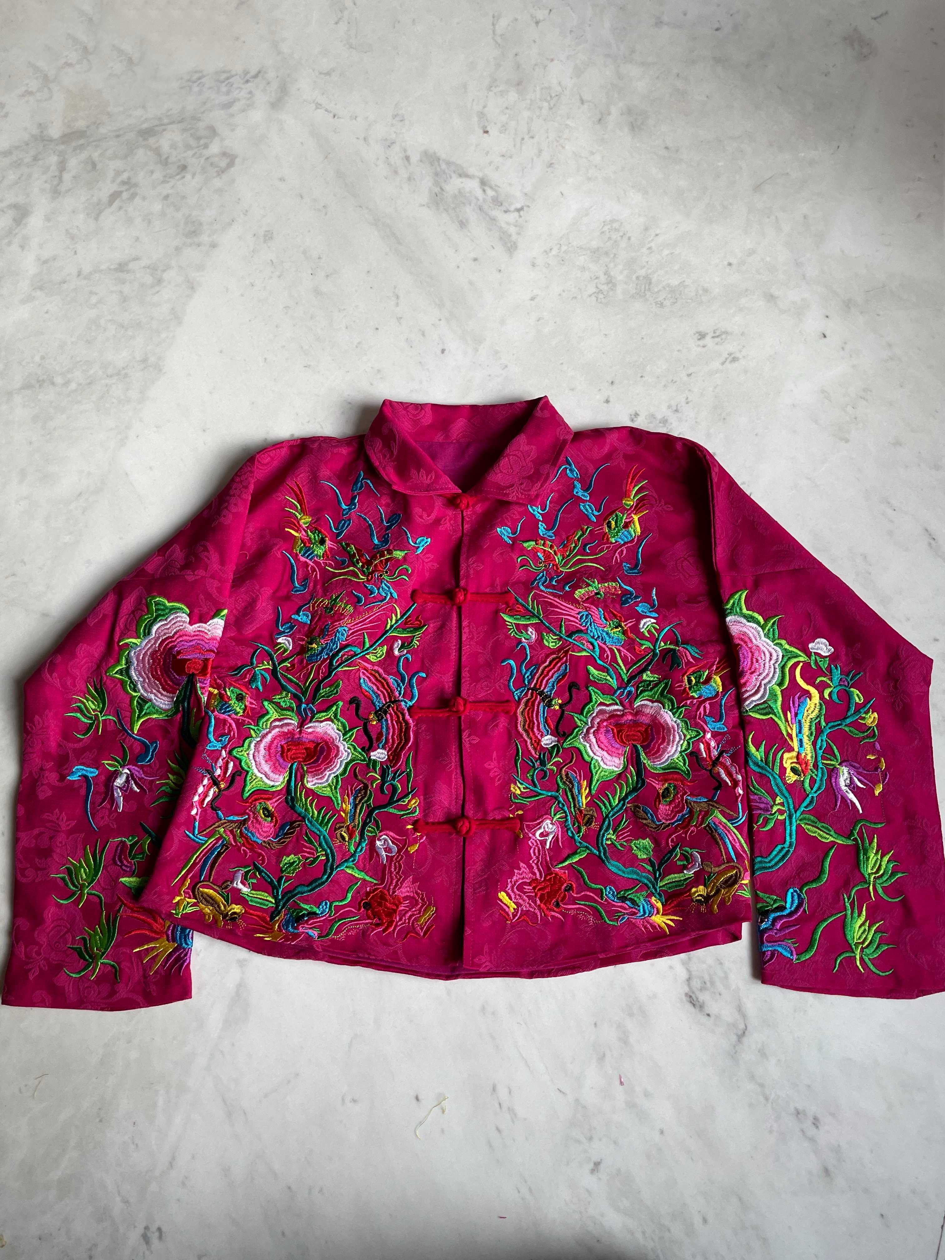 พร้อมส่ง : Chinese style embroidered shirt jacket