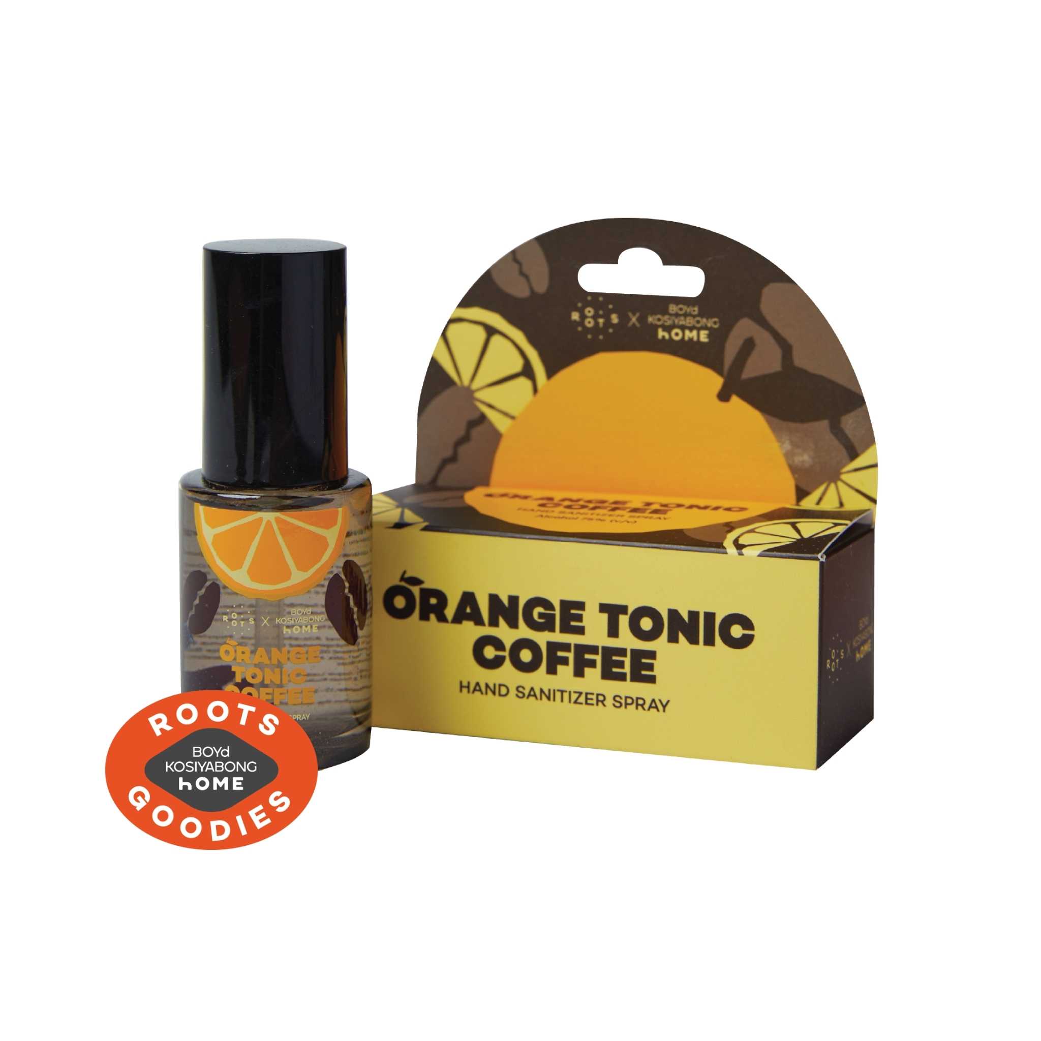 Roots X BoydHome Orange Tonic Coffee Hand Sanitizer Spray