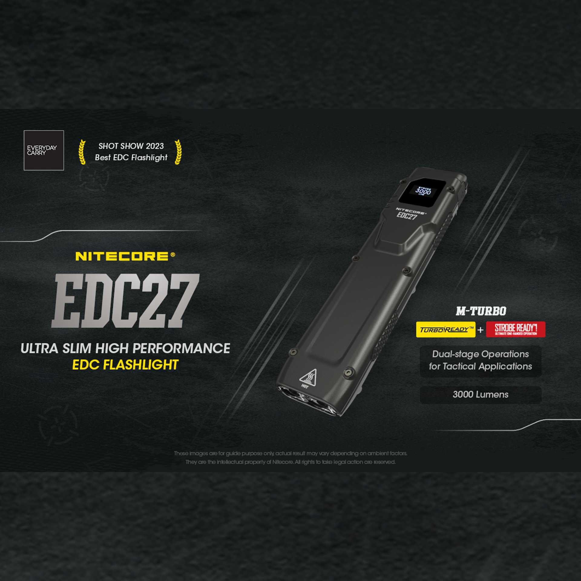 ไฟฉาย Nitecore EDC27/3000 Lumens