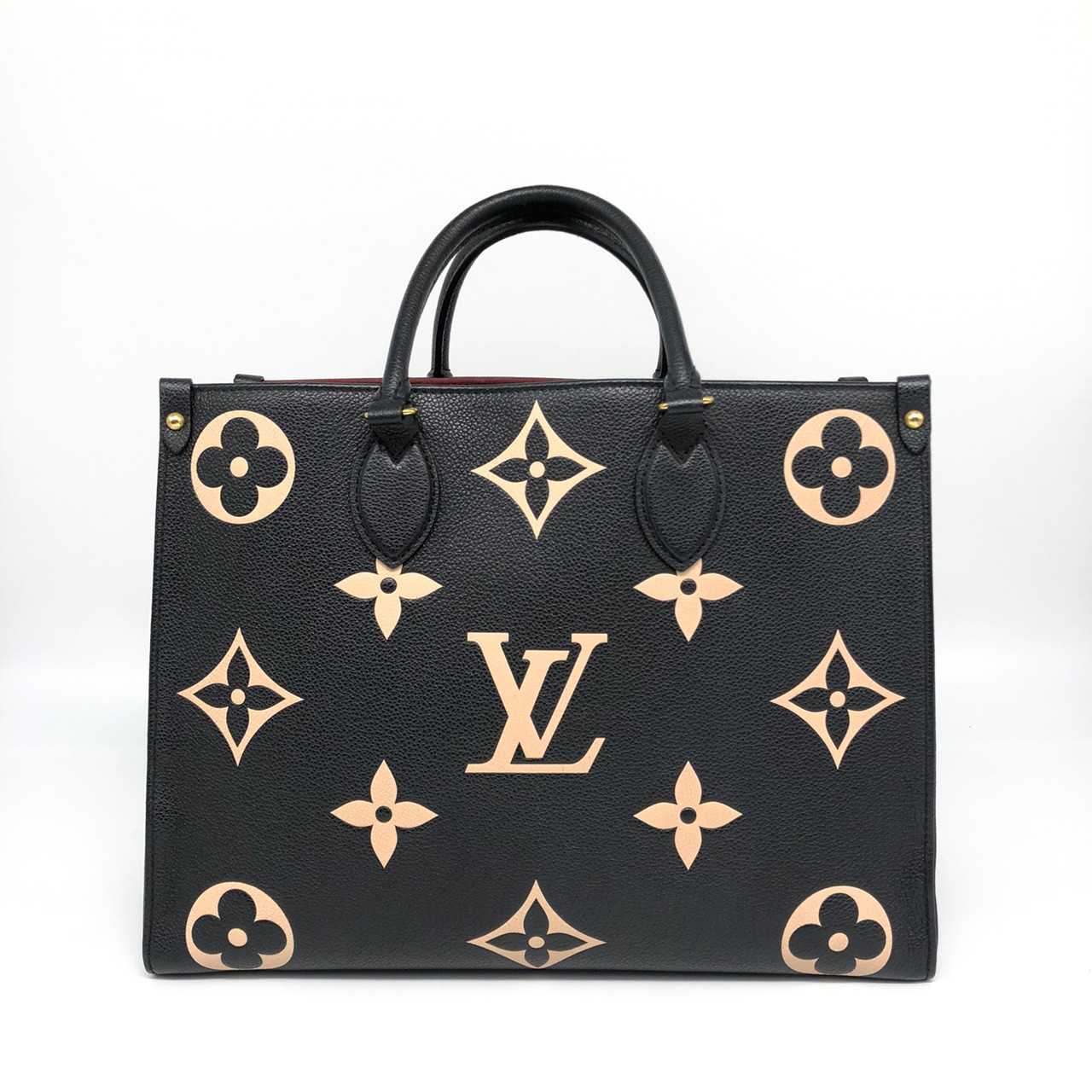 LV Onthego monogram empreinte MM black/beige ghw DC0281