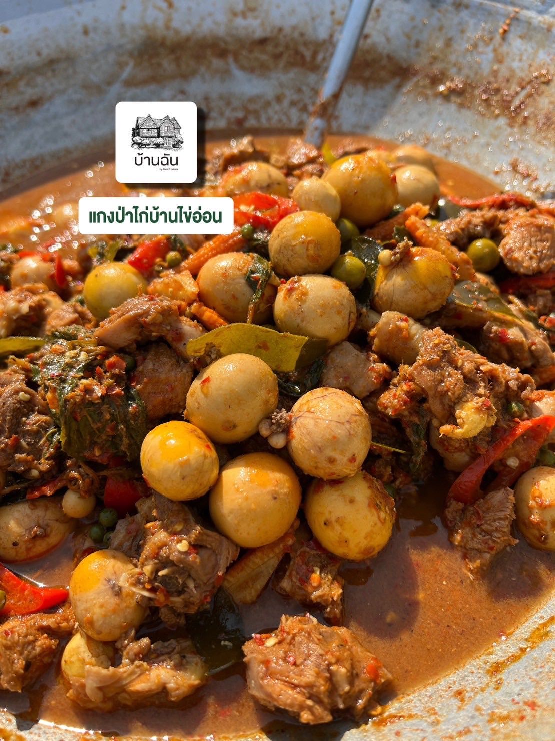 แกงป่าไก่บ้านไข่อ่อน