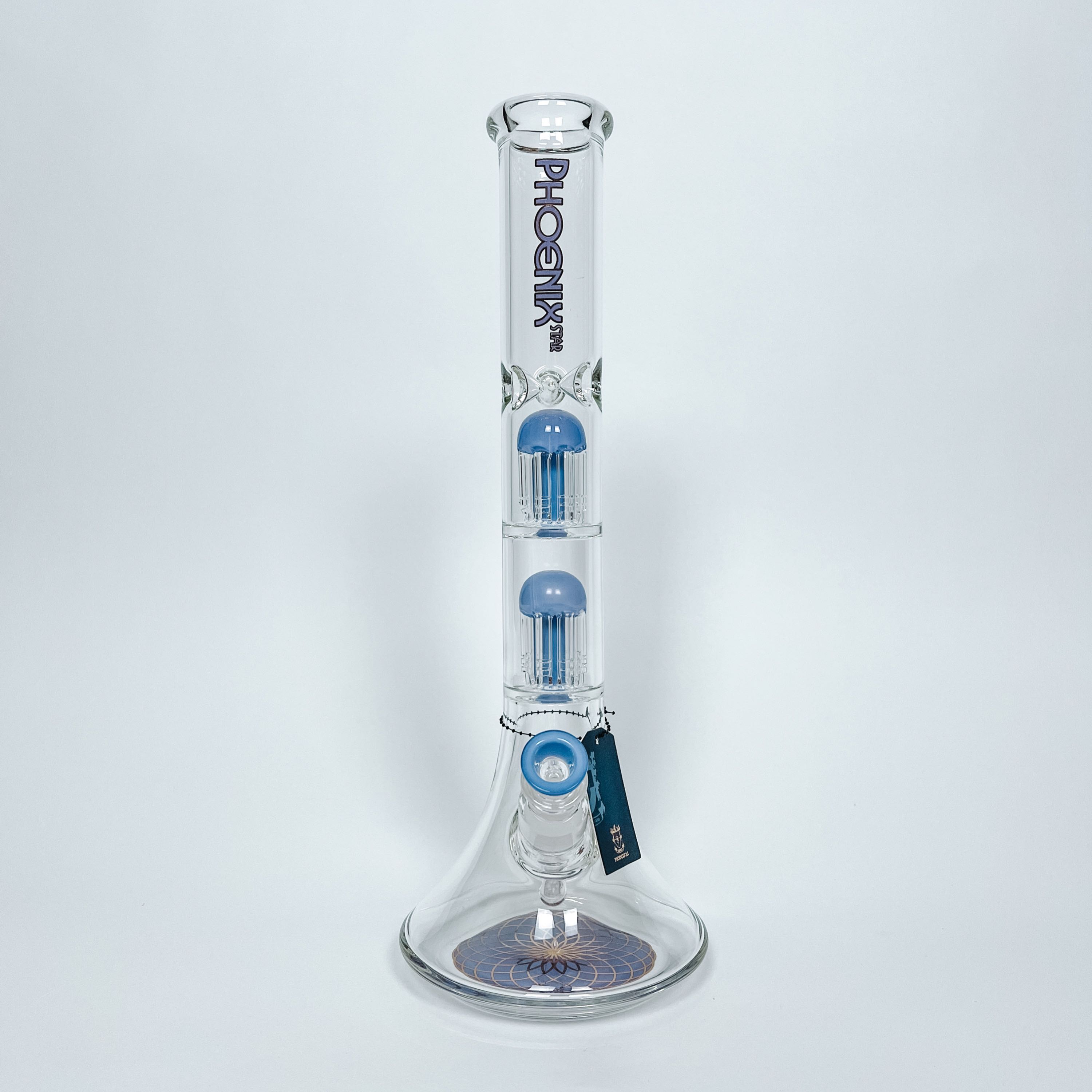 Phoenix Star Percolator Bong With Double 8 Arm Percs l 43 cm