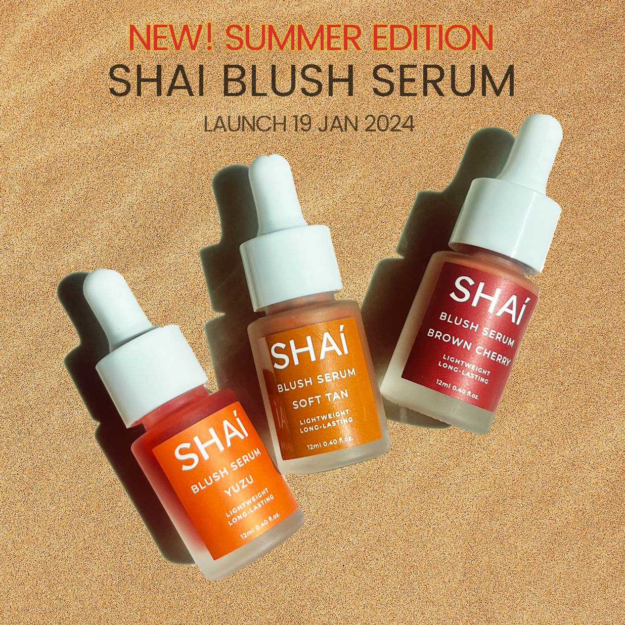 SHAI BLUSH SERUM SUMMER EDITION 3 เฉดสี