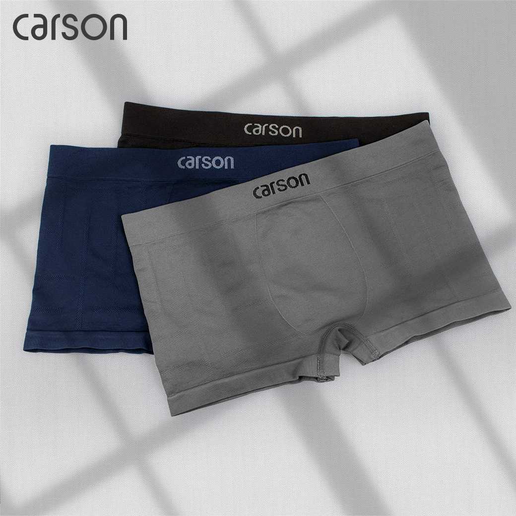 ชุดชั้นในชาย |  Carson Men| บ็อกเซอร์ ผ้า Seamless Lycra | แพ็ค 1 ตัว [BXL14423]