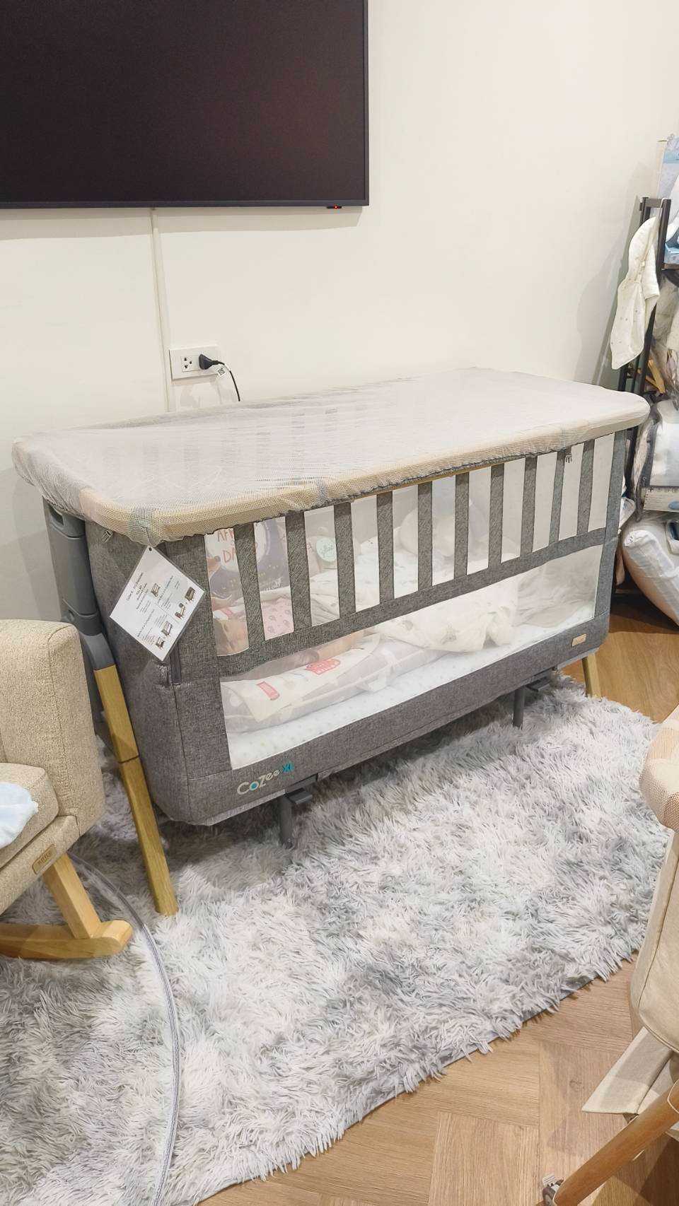 Cozee XL Cot Mosquito net (60x120cm) มุ้งแบบเรียบ สำหรับฟังก์ชั่น Cot Bed