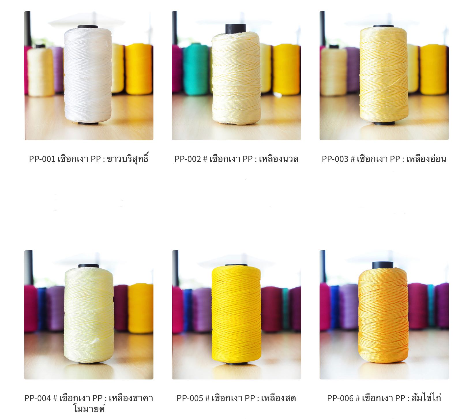 เชือกเงา PP สำหรับถักกระเป๋า  SET01