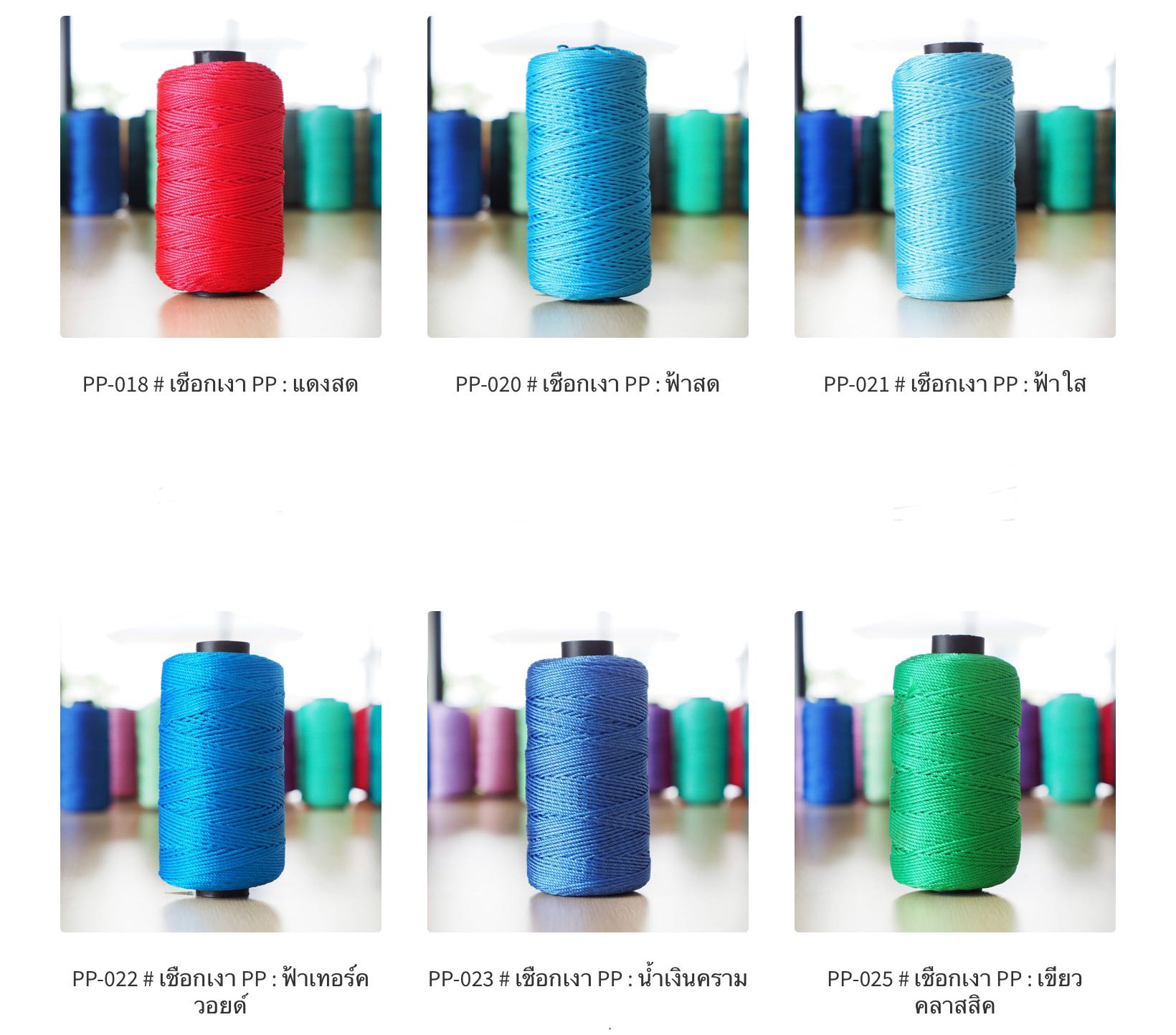 เชือกเงา PP สำหรับถักกระเป๋า  SET02