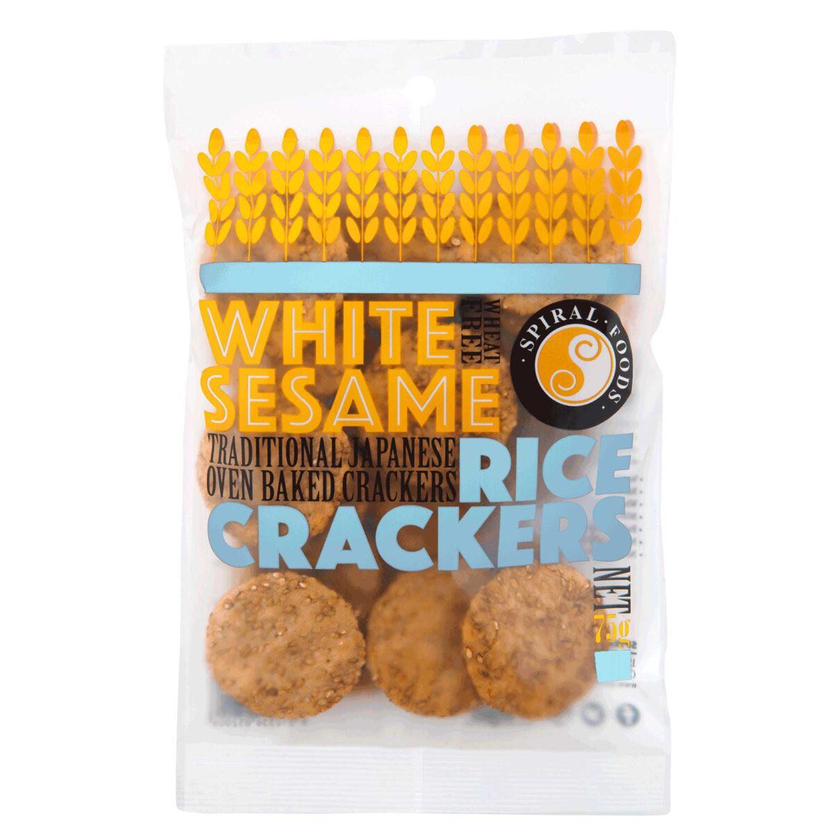 White Sesame Rice Crackers 75 g