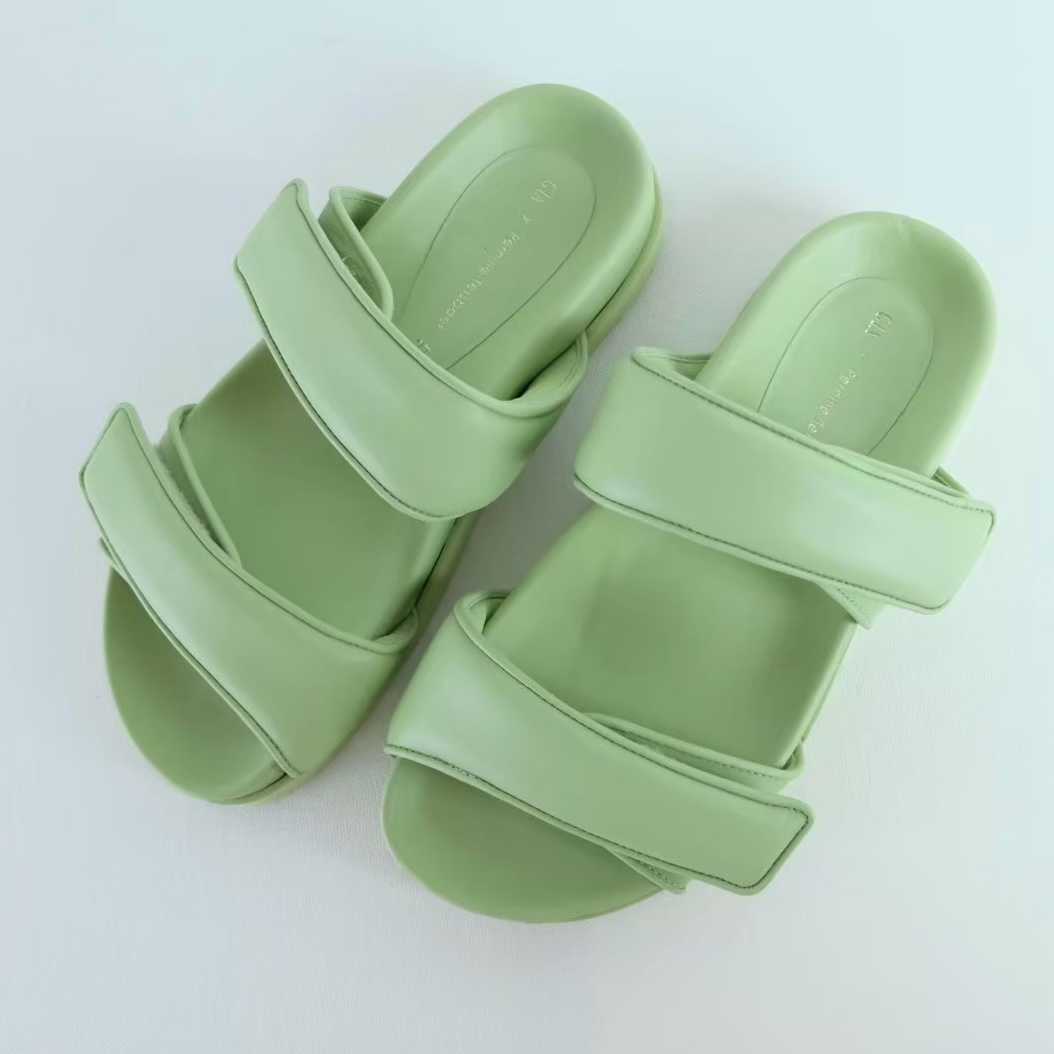 SALE GIABORGHINI PERNI 11 DOUBLE STRAPS PLATFORM SANDAL -  ACID GREEN