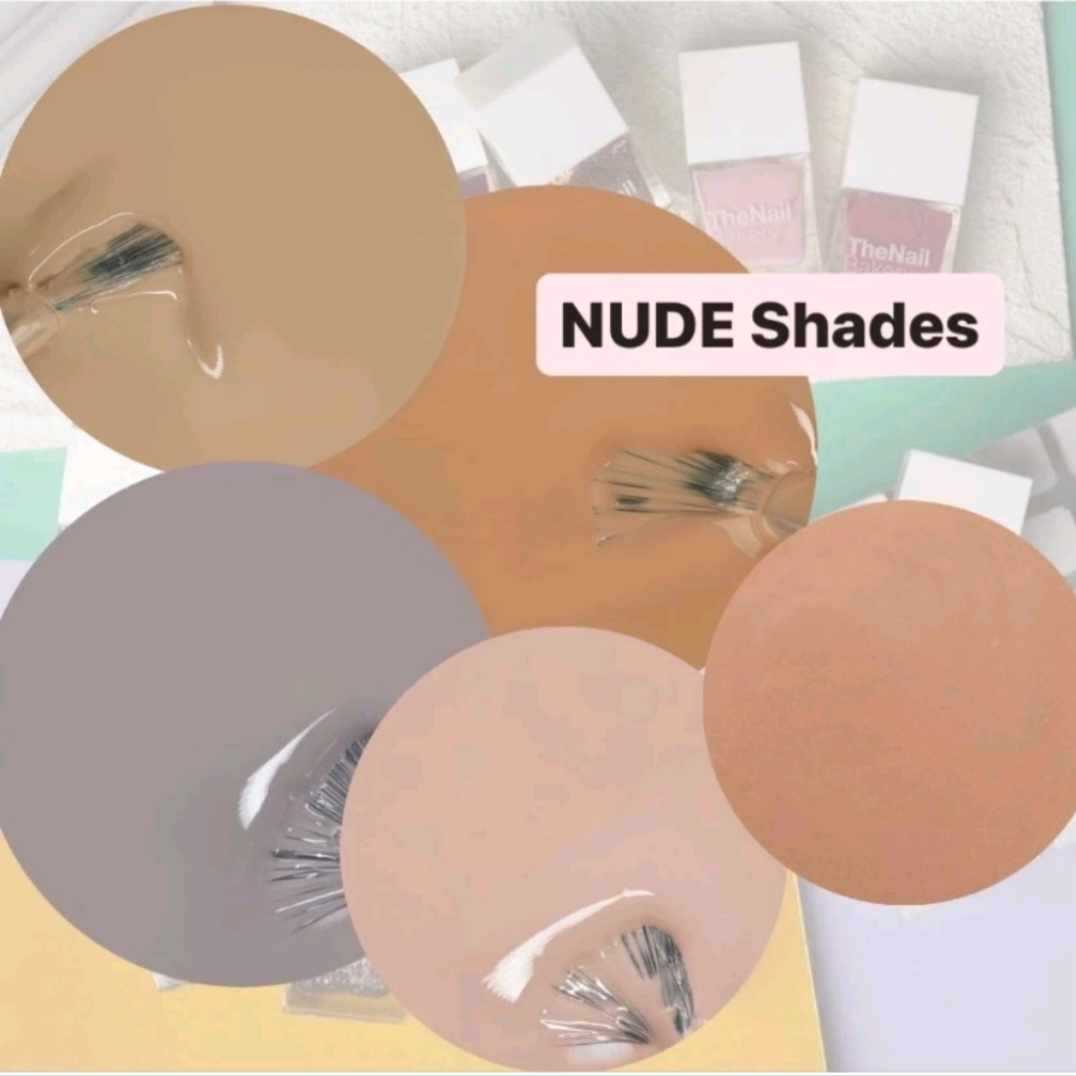 🍑ขวดเดี่ยว(ใหญ่)(แจ้งสีผ่านแชท) โทนนู้ด ยาทาเล็บเรซิน ติดทน เม็ดสีแน่น สูตรถนอมเล็บ💕🩶