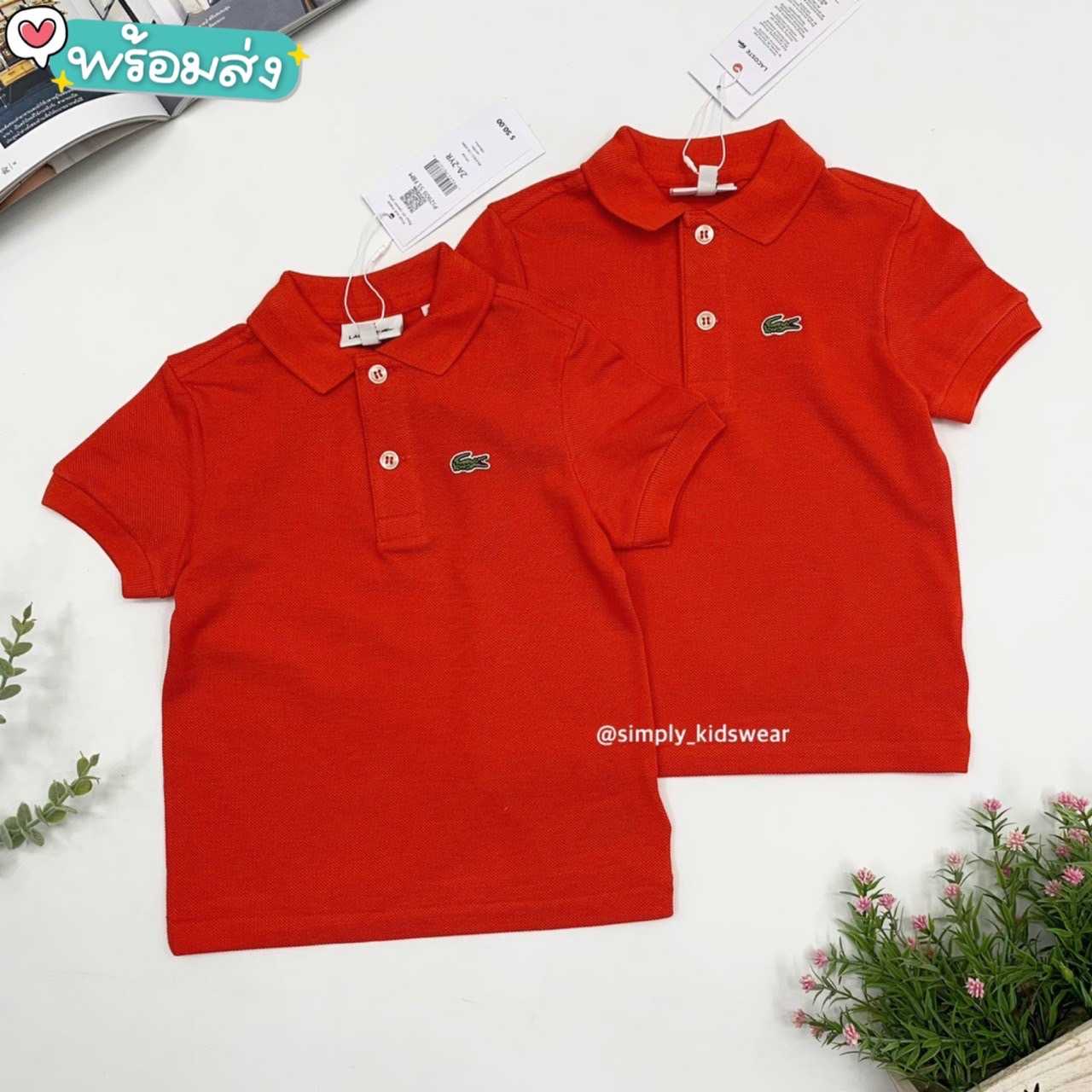 พร้อมส่ง Lacost Polo Red