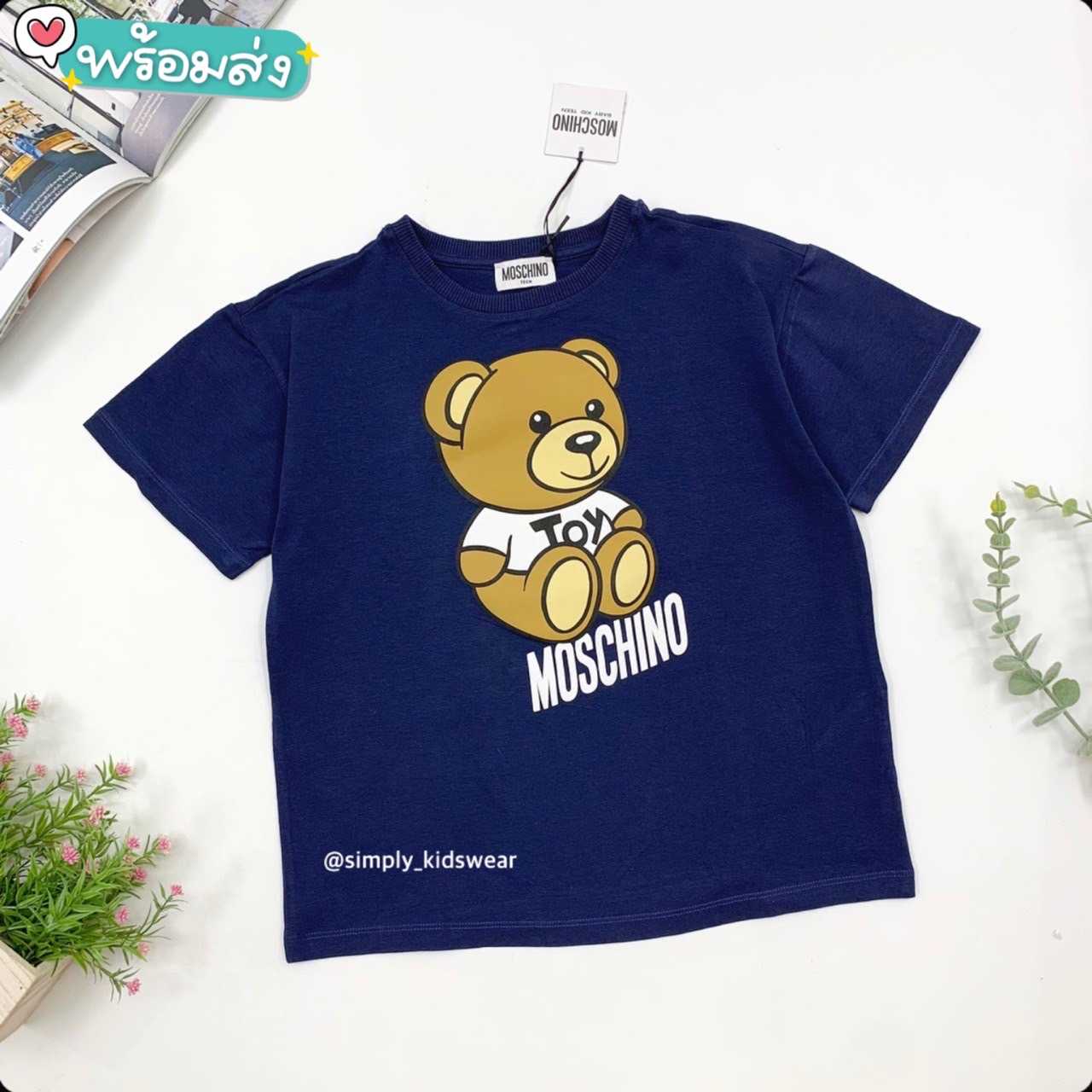 พร้อมส่ง Moschino T-Shirt Navy