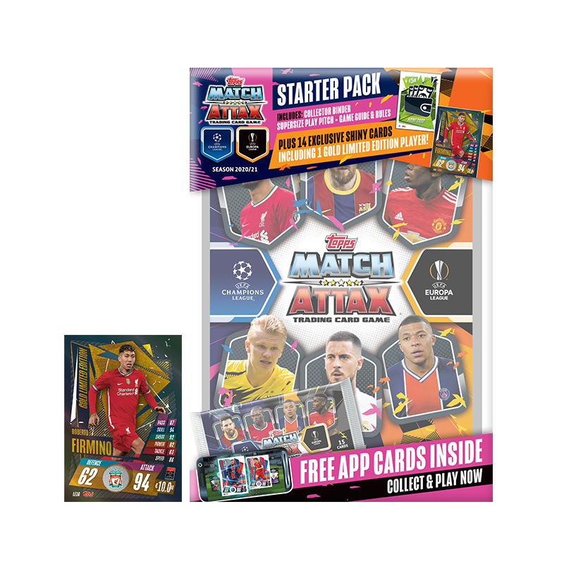 Match Attax Starter Pack 2020/21 / การ์ดฟุตบอลแมตช์แอทแทค แฟ้มการ์ดสำหรับเริ่มสะสม