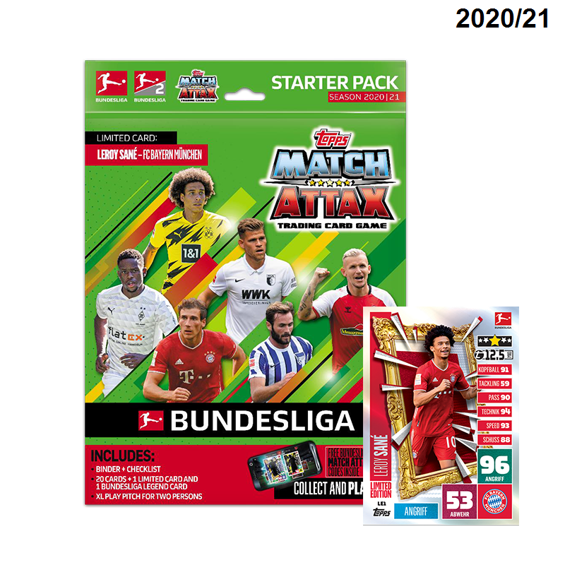 Match Attax Bundesliga Starter Pack 20/21 /  บุนเดสลีกา แฟ้มการ์ดสำหรับเริ่มสะสม