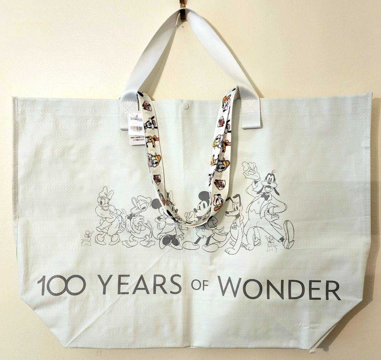 2023 Disneyland Hong Kong Tote Bag 100 Years of Disney Anniversary