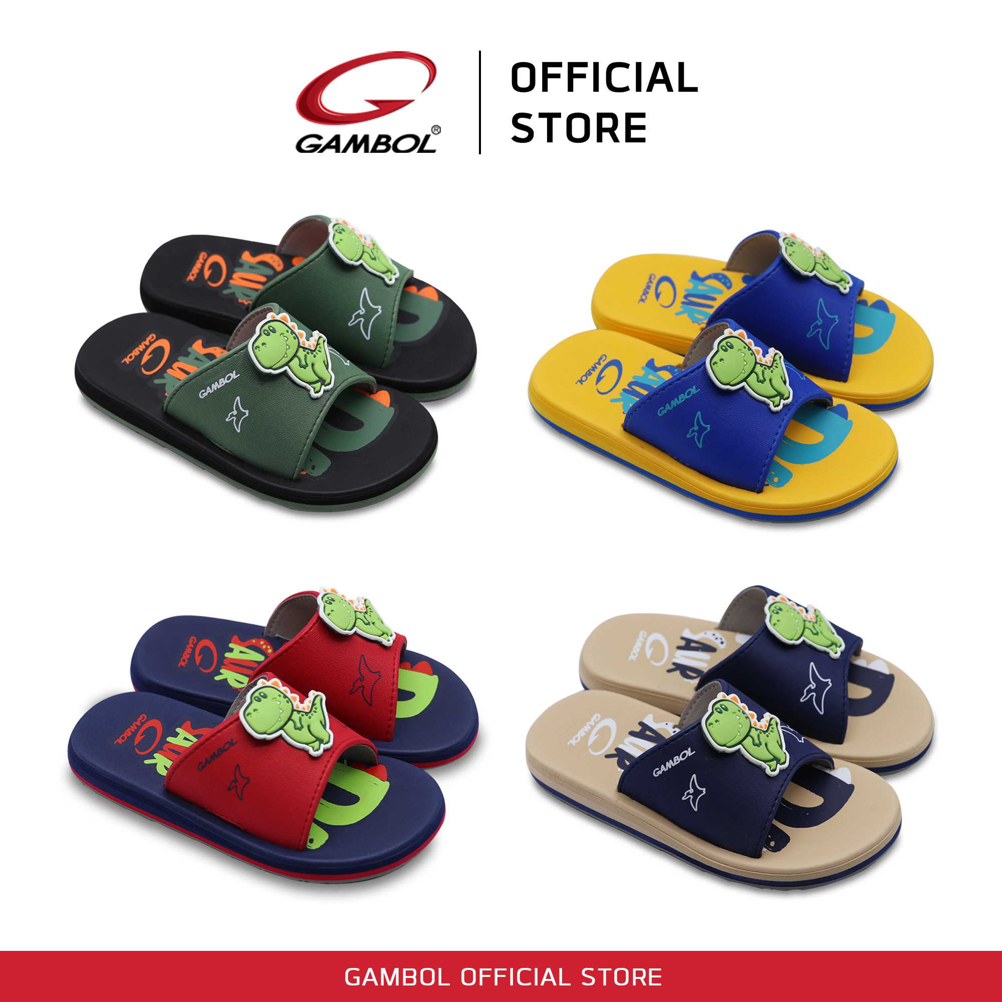 GAMBOL แกมโบล รองเท้าแตะสวมเด็ก รุ่น GK12126 Size 25-30