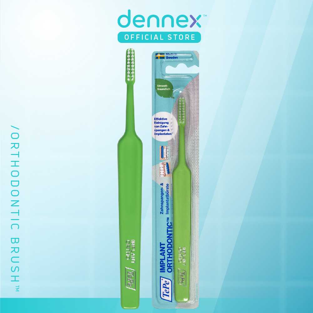 ทำความสะอาด เครื่องมือจัดฟัน / รากฟันเทียม TePe Implant/Orthodontic คละสี